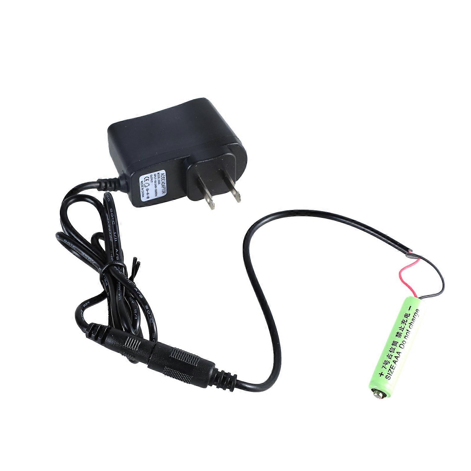AC100~240V Input 1.5V Output 3A Dummy Battery Adapter Replacement for Electronic Devices Like Thermometers LED Light