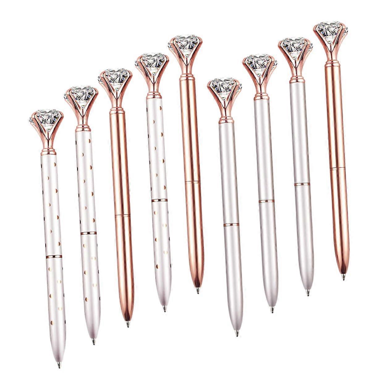 9pcs Portable Sign Ballpoint Pens for Smooth Writing in Journals, Scrapbooking, Greeting Cards, and Crafting Activities