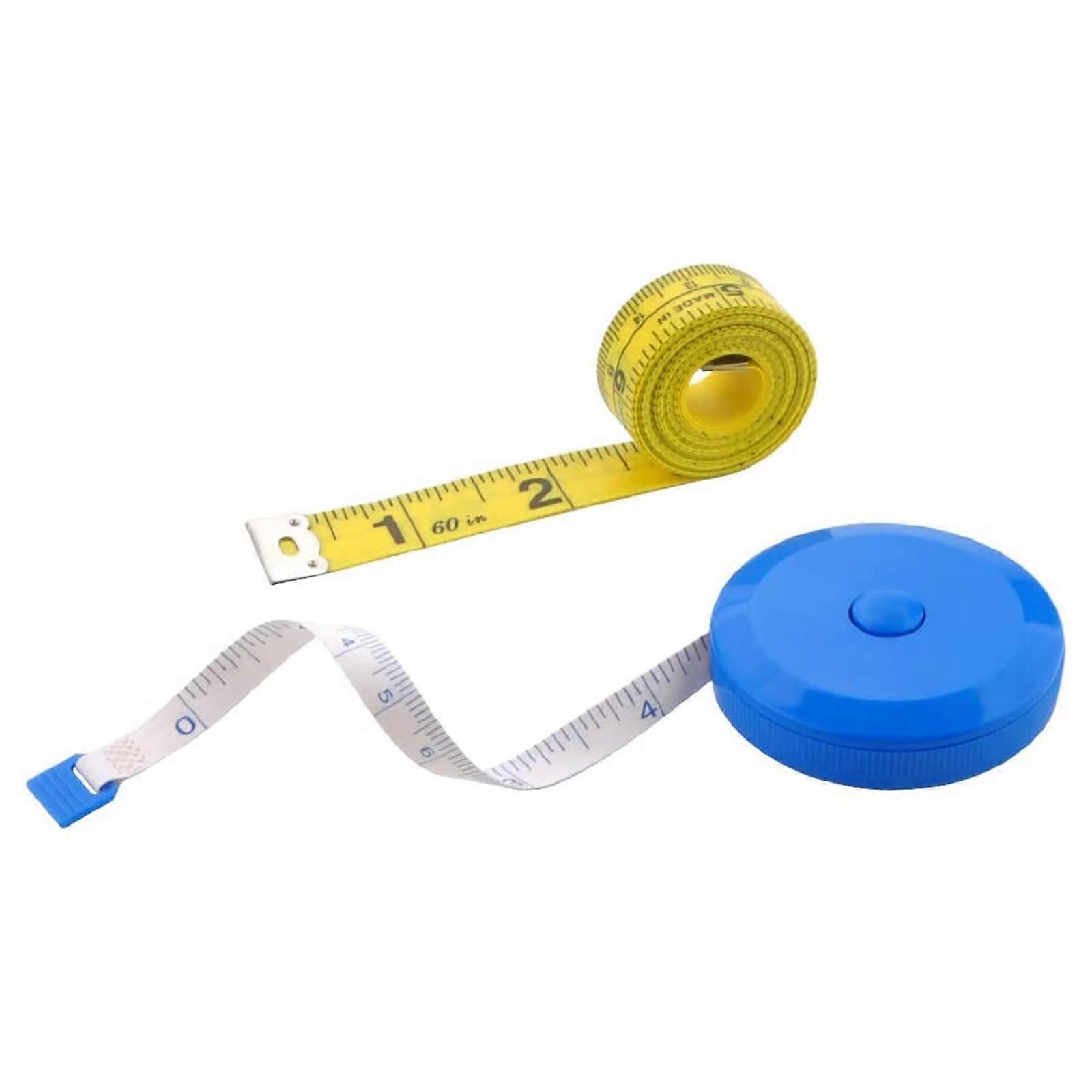 Tape Measures, Tape Measure, Soft Tape Measure for Sewing Tailor Fabric Cloth Craft Measuring Tape(Blue and Yellow) Ref: 8468