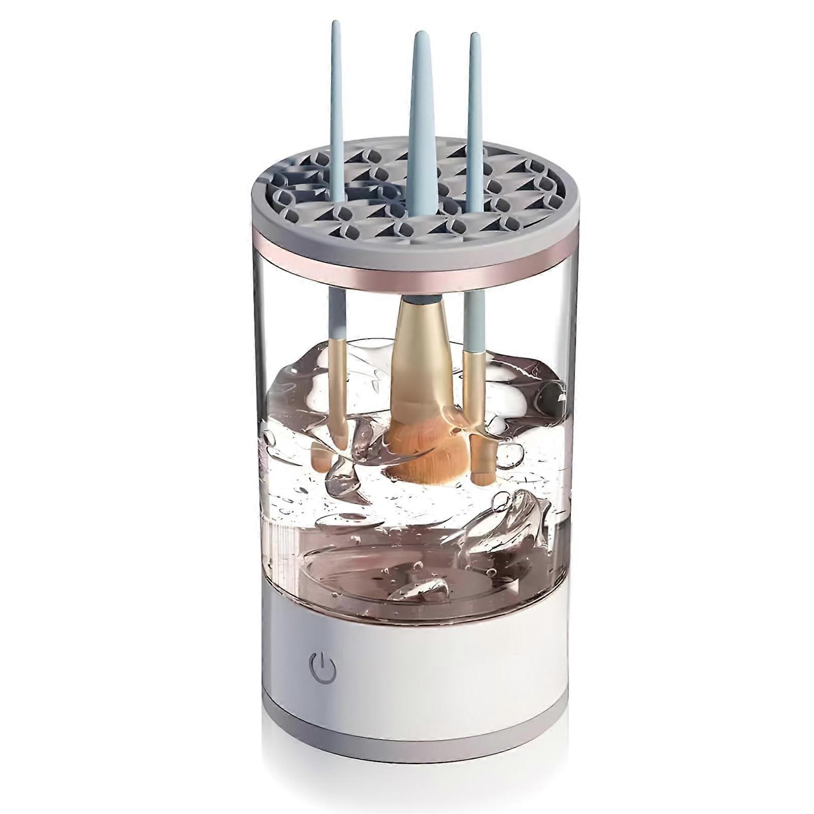 Electric Makeup Brush Cleaner Machine - Automatic Quick Clean for All Sizes of Cosmetic Brushes, Efficient and Easy to Use