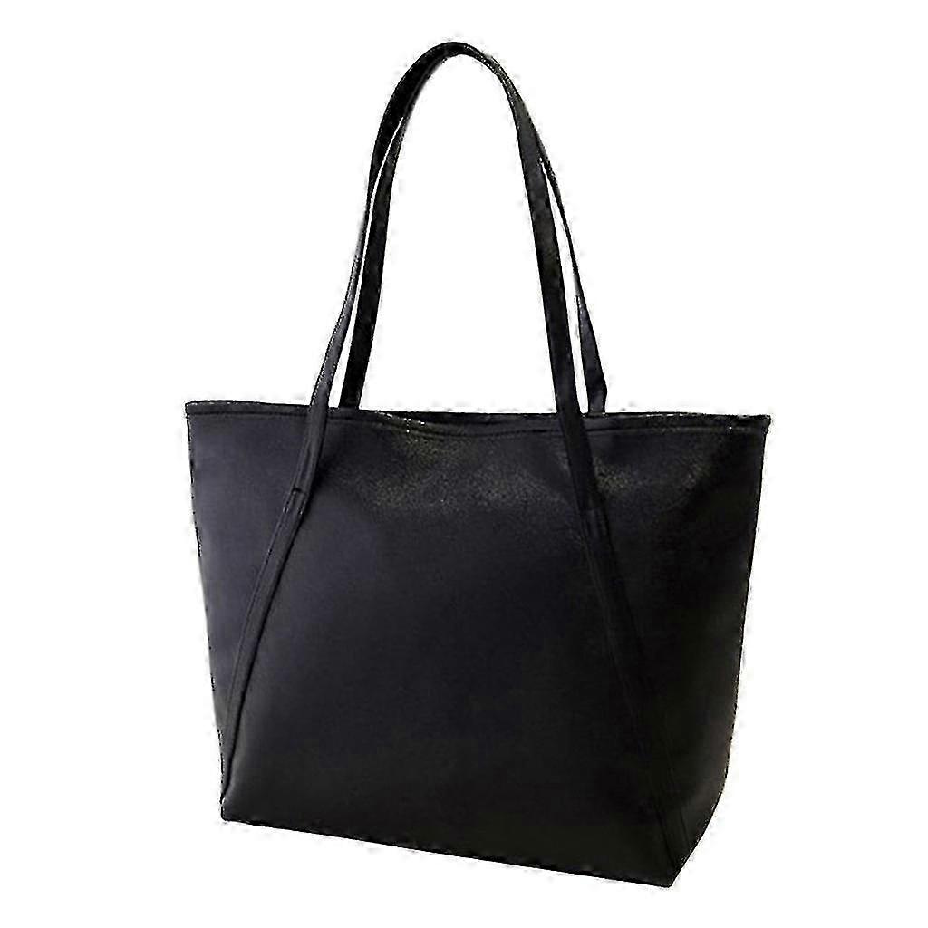 Women's Solid Simple High Capacity Messenger Bag Tote Satchel Shoulder Bag