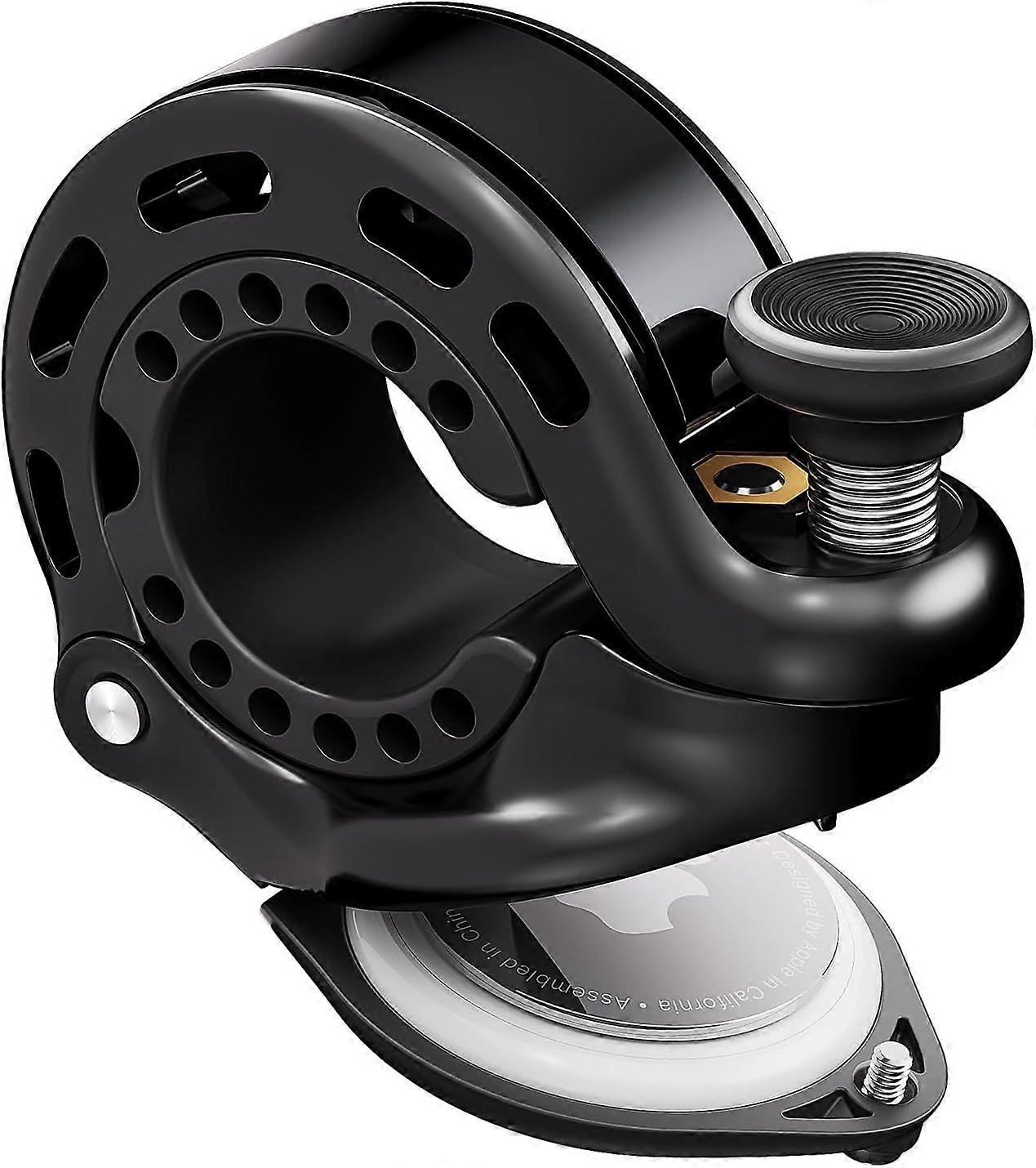 Bike Bell Compatible with AirTag, 110 DB Hidden Bike Tracker Mount, Anti-Theft GPS Tracker Bicycle Bell Fit for 22.2-31.8mm Diameter Handlebar