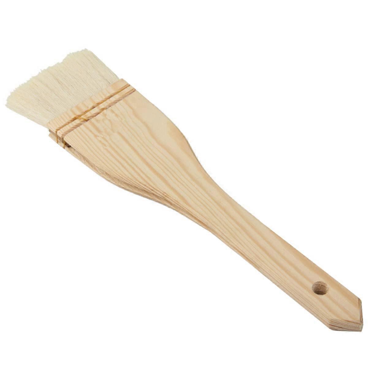 Kochen Backen Essential Wooden Pastry Brush - Lightweight, Compact, Easy to Use, Ideal for Oil Application