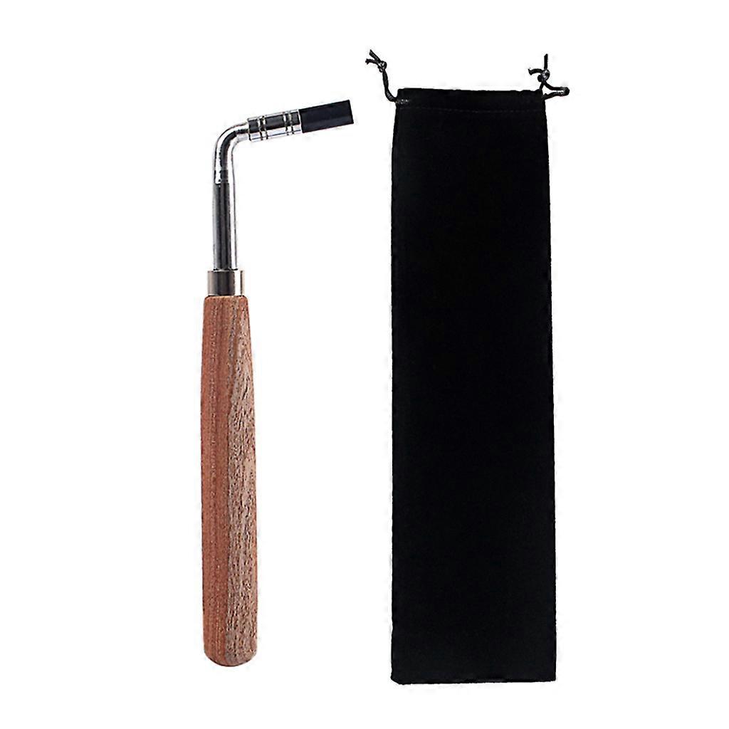 Professional Wooden Wrench L-Shaped Piano Tuning Hammer Wrench Tool Wood Handle Piano Tuning Spanner Tool Brown Useful