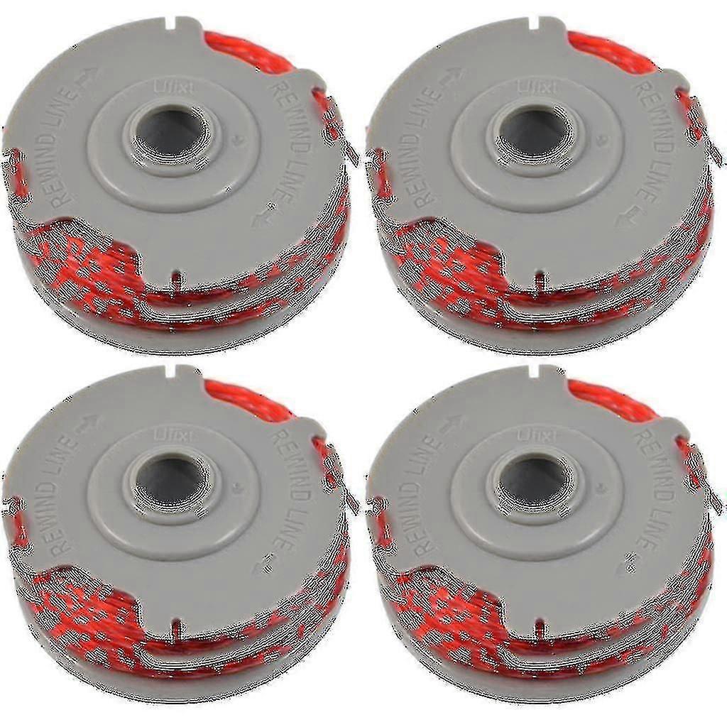 4 X Trimmer Strimmer Spool Amp; Line Double Autofeed Compatible Flymo Fly021