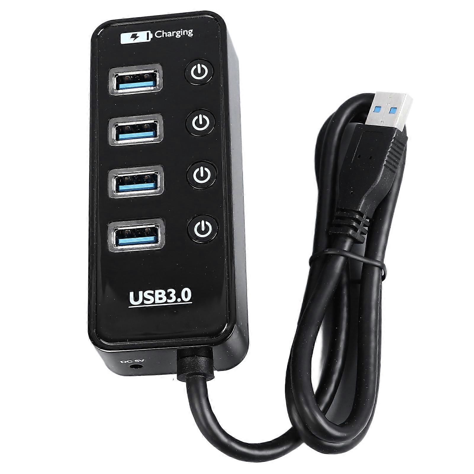 USB 3.0 Hub USB C Hub Multiport Adapter ABS Drive Free Accessory for Charging Computer PC