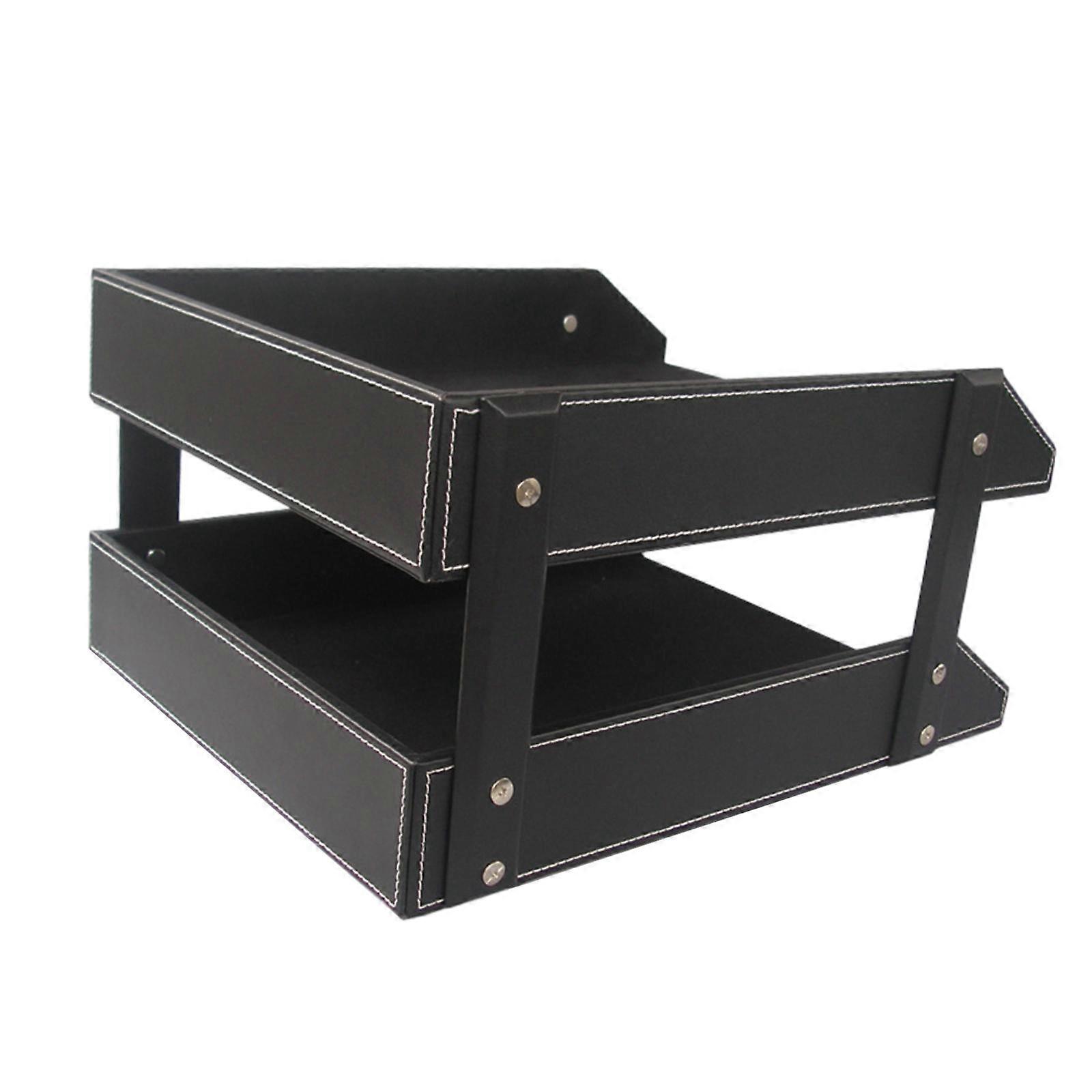 File Organizer PU Leather Durable files Storage Shelf Large Capacity Document