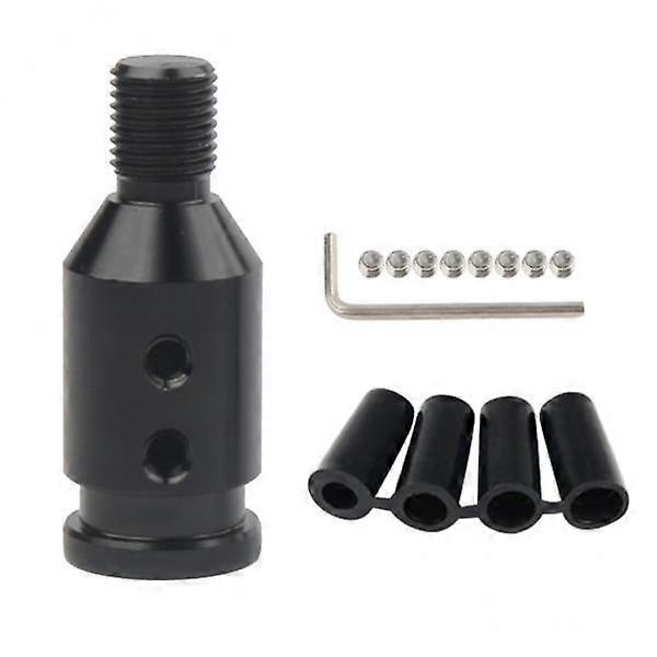 2xAluminum Knob Adapter for /Mini Non Threaded Shifters Black
