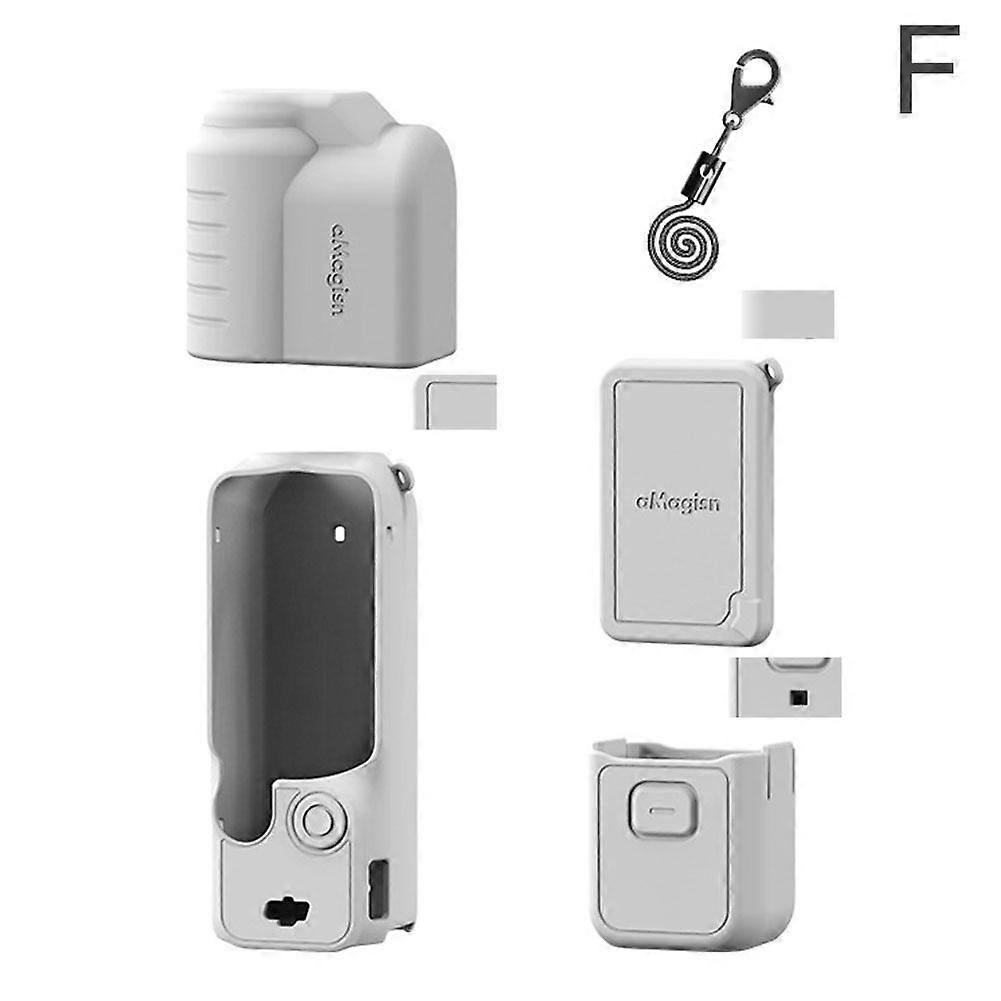 Gray (F) All-round Edition $aMagisn For DJI Osmo Pocket 3 Silicone Protective Case DJI Gimbal Sports Camera Accessories