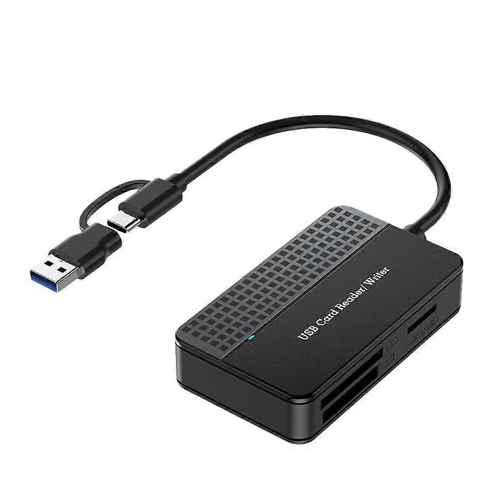4-in-1 USB 3.0 Card Reader, 5Gbps Fast Data Transfer, Lightweight Design, Color Box Packaging