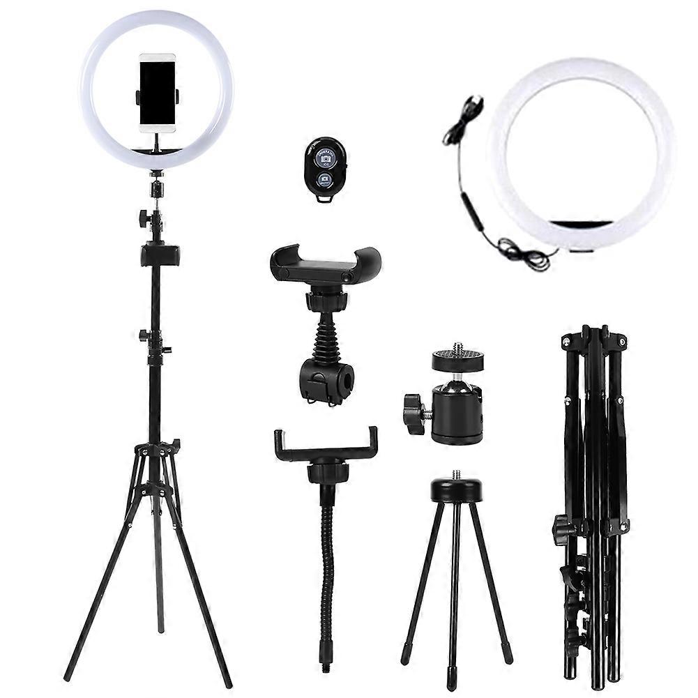 12" LED Ring Fill Light - Portable, Adjustable, Perfect for Makeup, Live Broadcasts & More