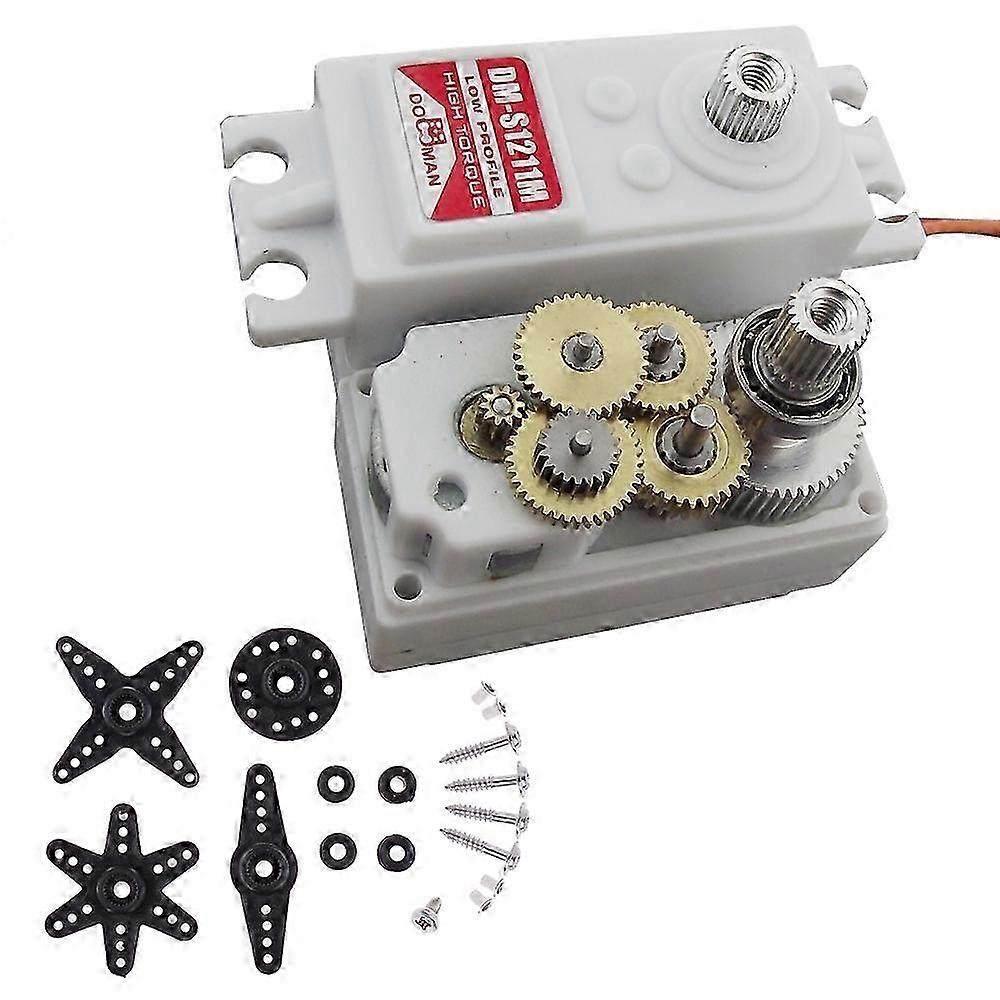 -S1211M Metal Gear 12Kg High Torque RC Car Steering Short Body Digital Servo Robot Steering Gear
