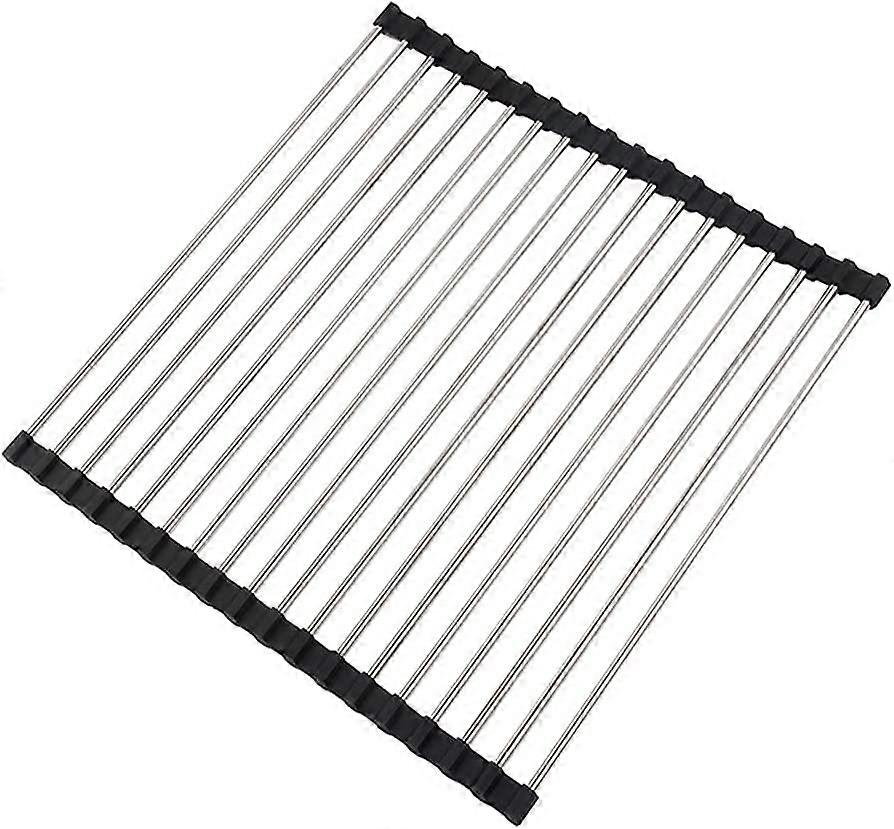 Kitchen Dish Drainer, Πτυσσόμενο Dish Drainer, Ανοξείδωτος Νεροχύτης, Dish Drainer Mat, 43 x 35 cm