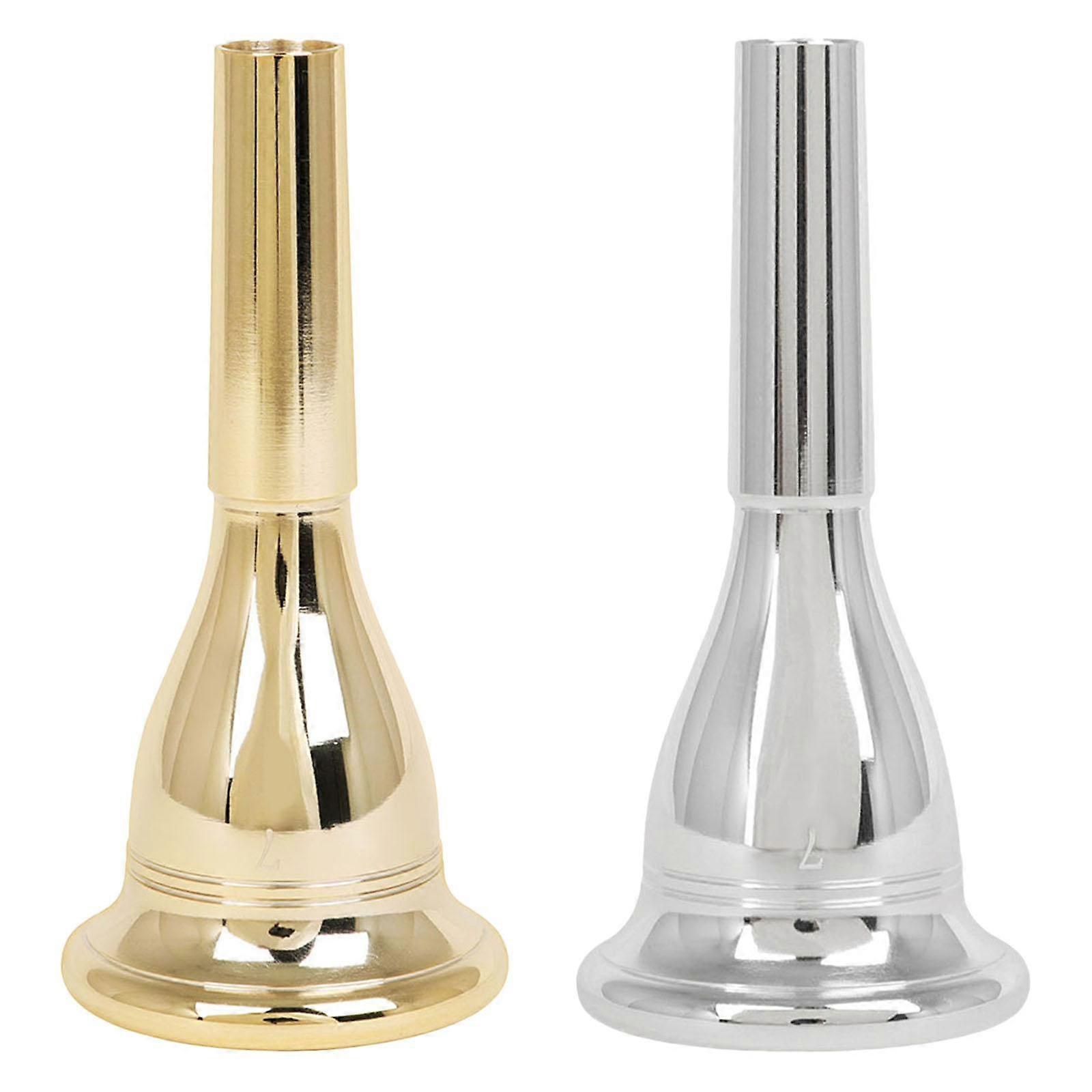 2x Brass Tuba Mouthpiece Precise Music Parts for Beginners Professional