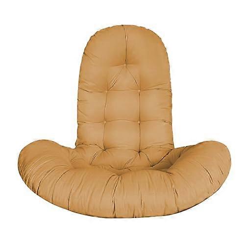 Hängkorb-Stuhlkissen 130x95x15cm, Braun, Weiches Einfarbiges Sitzkissen für Schaukelstuhl und Eierhängematte