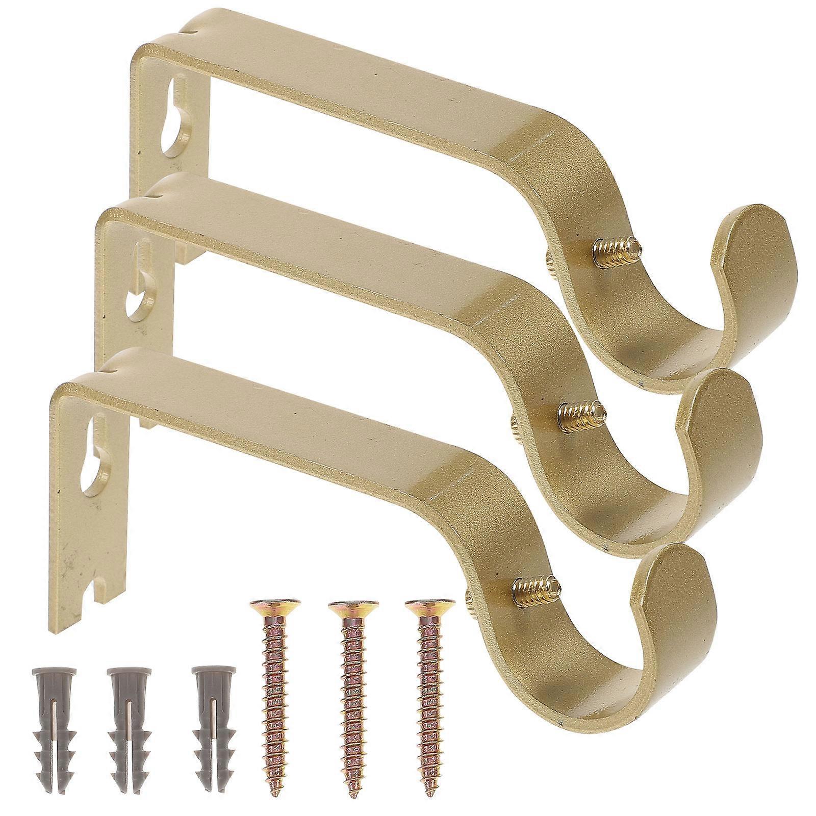 Pole Mount Brackets, Wall Hooks for Curtain Systems, Enhanced Stability