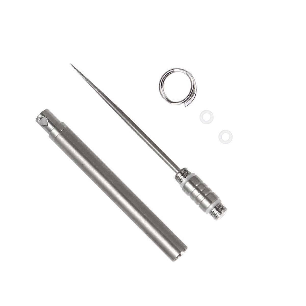 Tooth Pick Metal Reusable Toothpicks Portable with Holder for Home Party Silver 1Pack