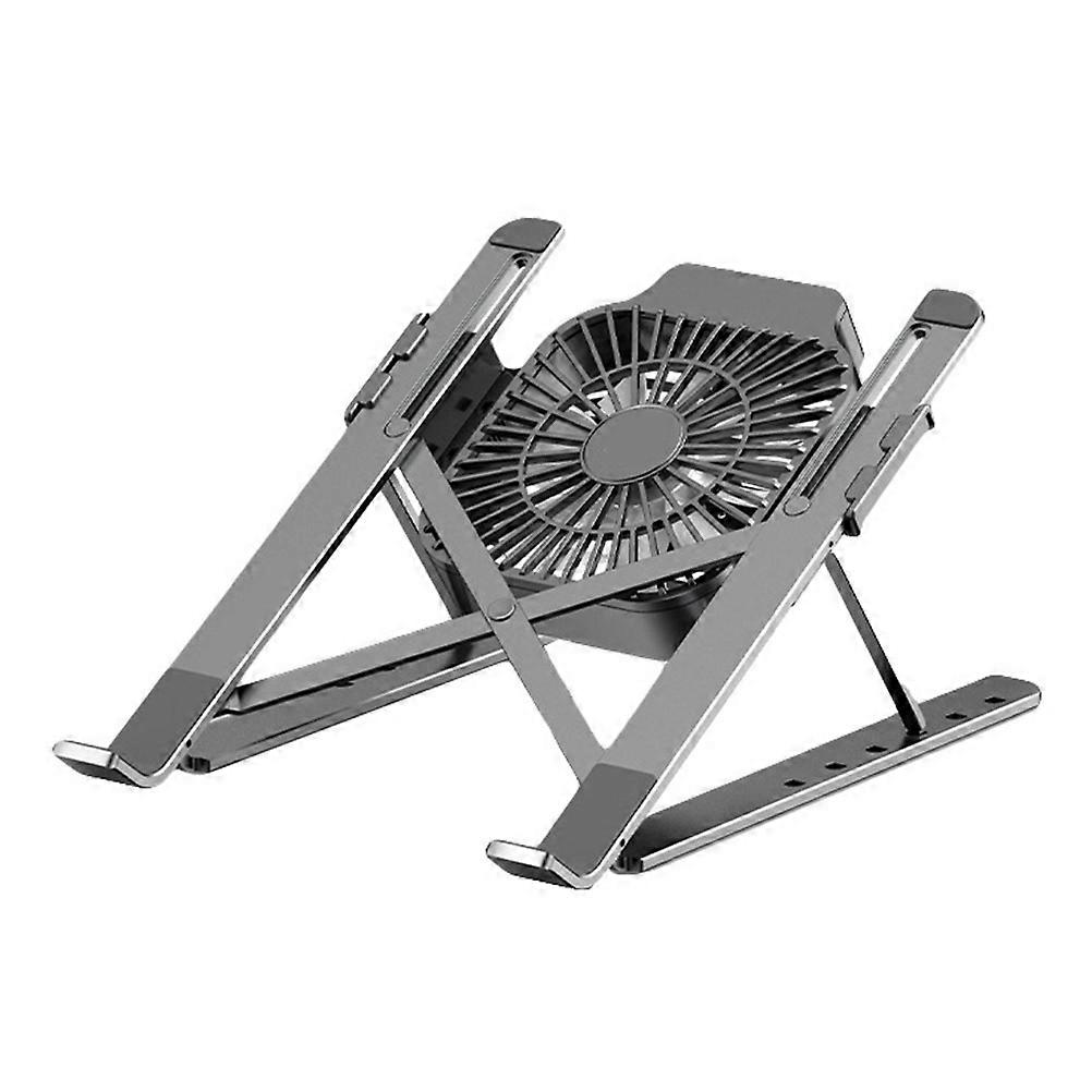 Laptop Riser with Cooling Fan Height-Adjustable Portable Computer Stand for Travel 1Set