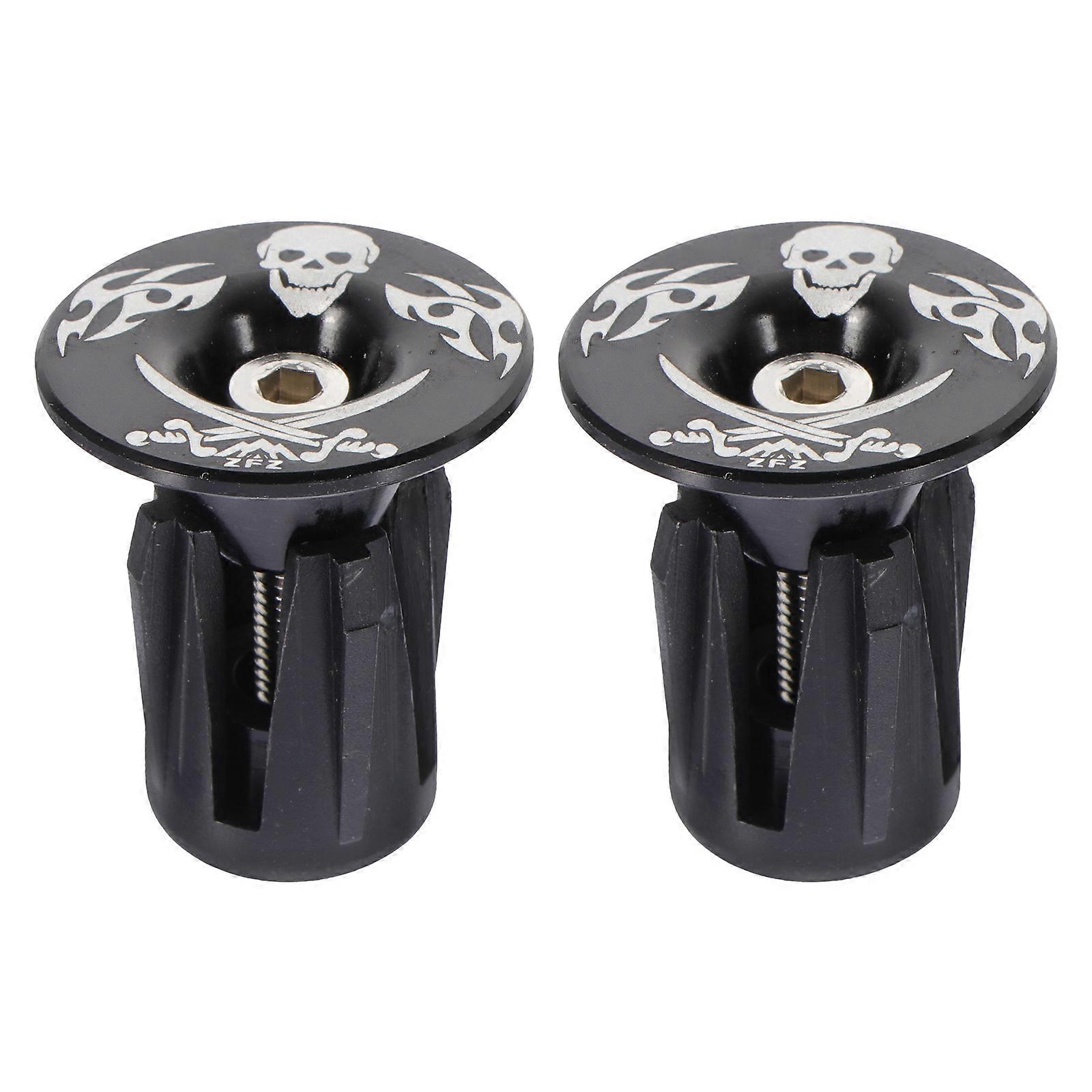 Handlebar End Plug Lightweight Safe Bike Trip Simple Installation 3x25x25cm 1Pair