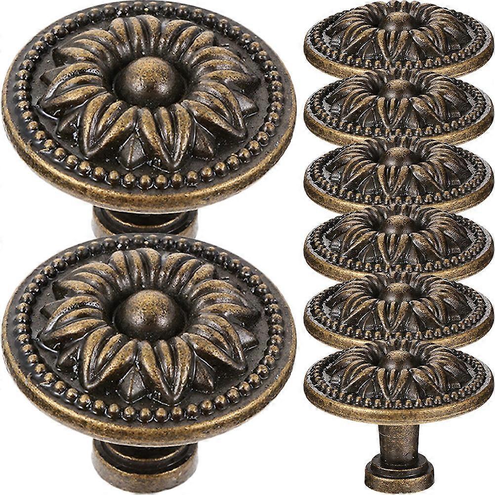 Cabinet Hardware Zinc Knobs Round Cabinet Knobs for Wardrobe and Closet Comfortable Touch 3.00X3.00X2.50CM 8Pcs