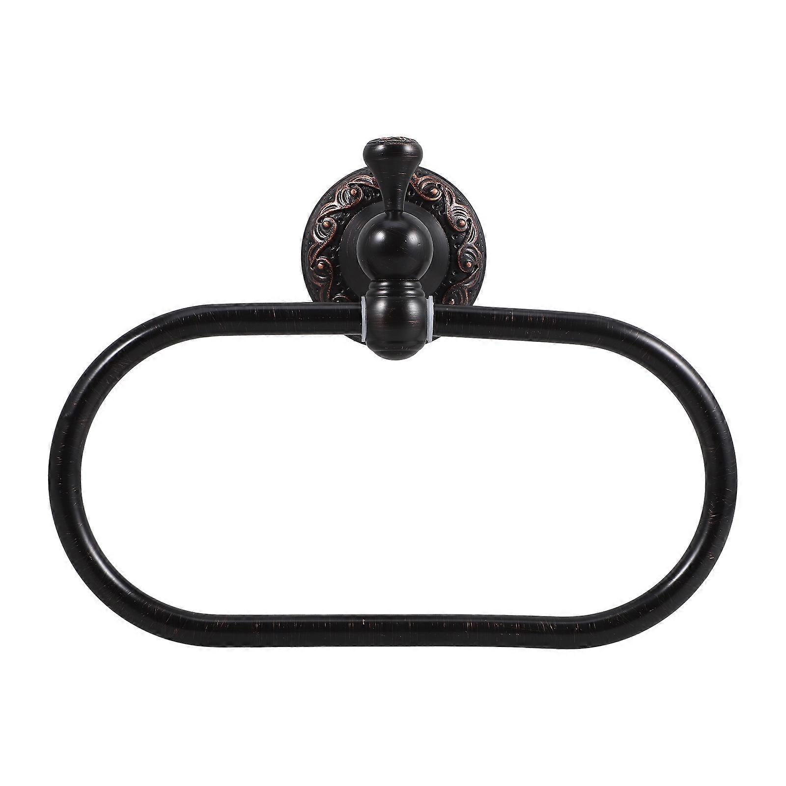 Rust Proof Towel Ring Copper Towel Hanger Modern Bathroom Use Space Saving 21X10 Cm 1Set