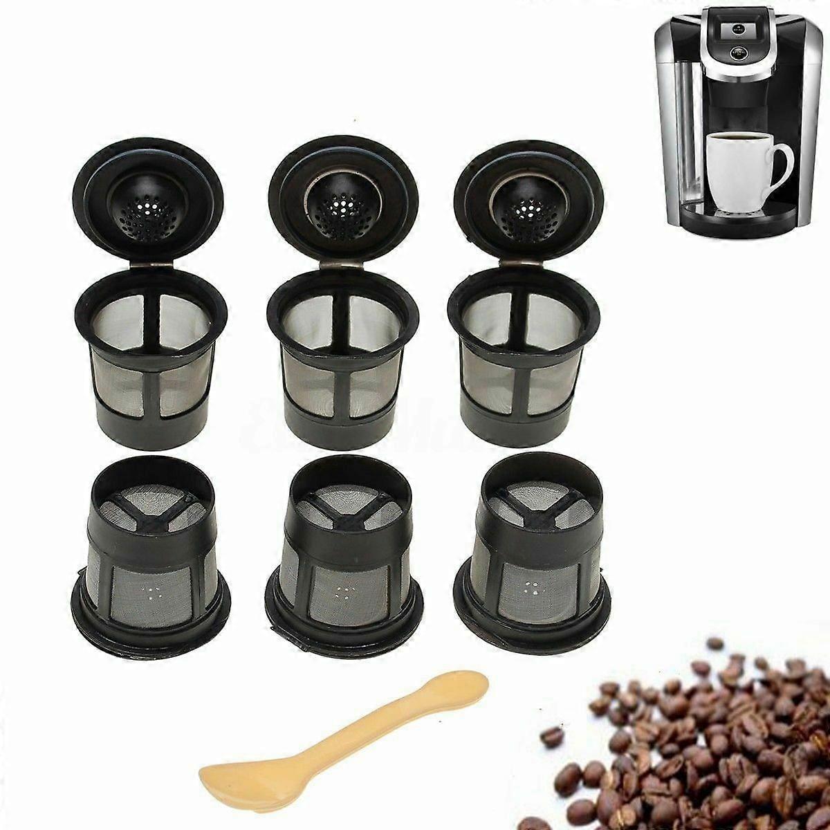6 Pack  Reusable Replacement Coffee Filter Refillable  for  1.