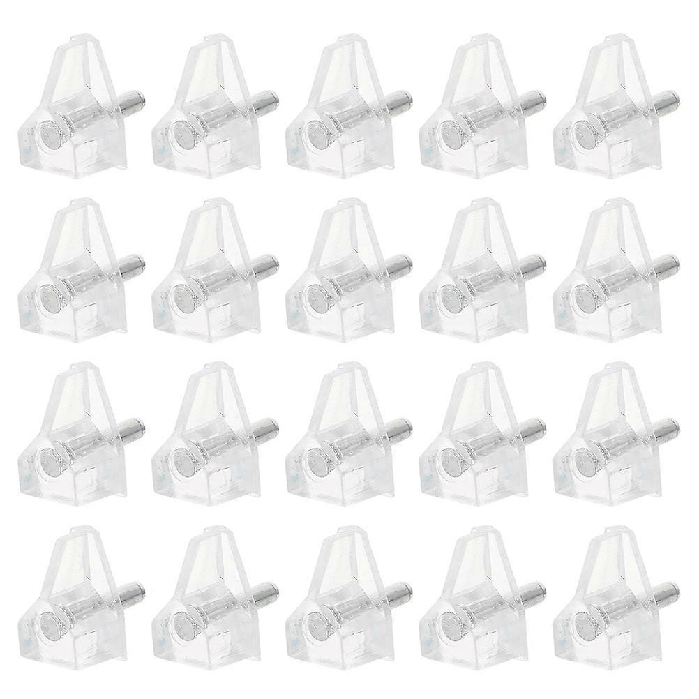 Shelf Holders Replacement Pegs Clear Plastic Shelf Support Bookshelves Home Use Transparent 50Set