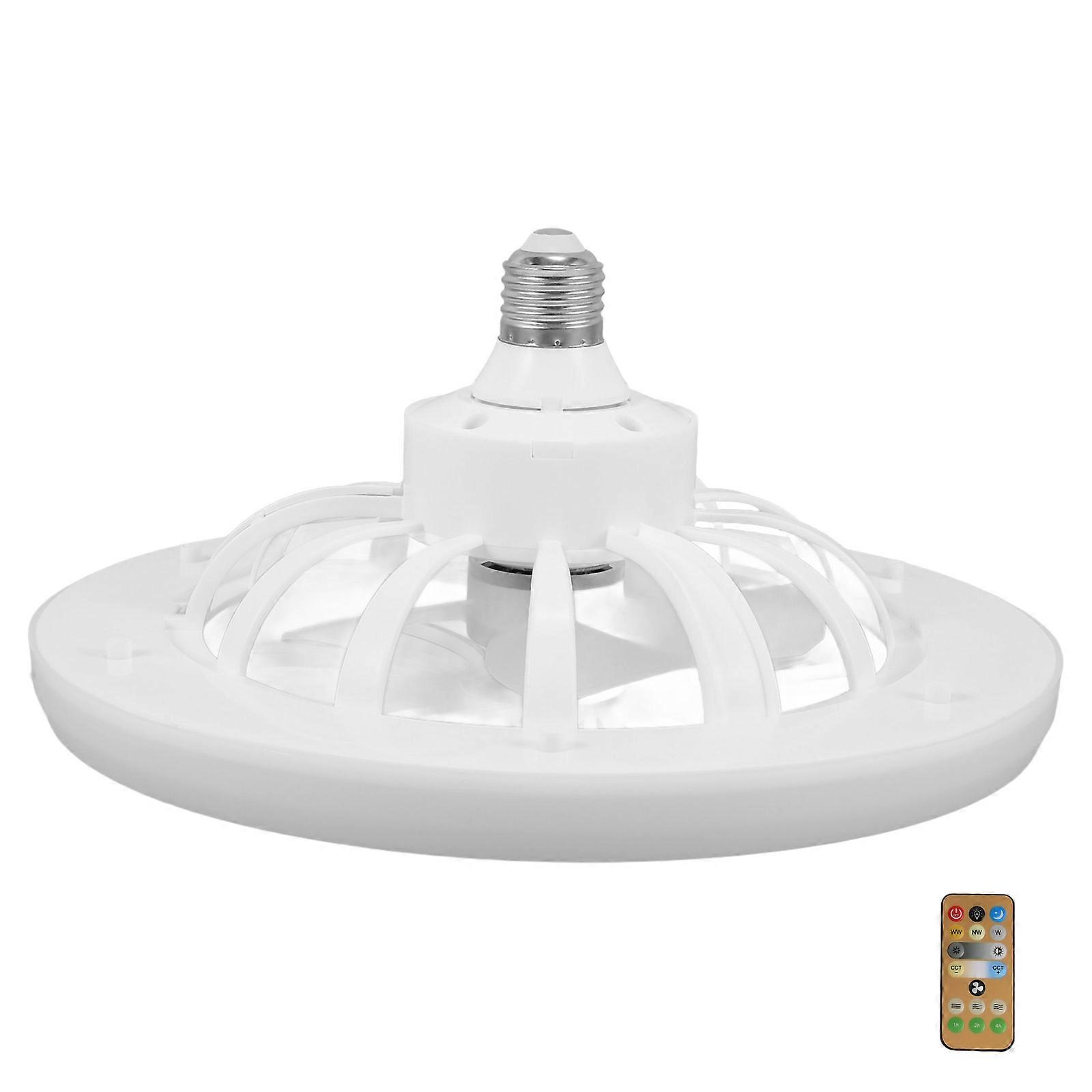 Compact Fan Fixture Modern Ceiling Fan With Light For Home Users Bedroom Ceiling Light Adjustable Brightness 9.8 9.8 3.0in 1Pack