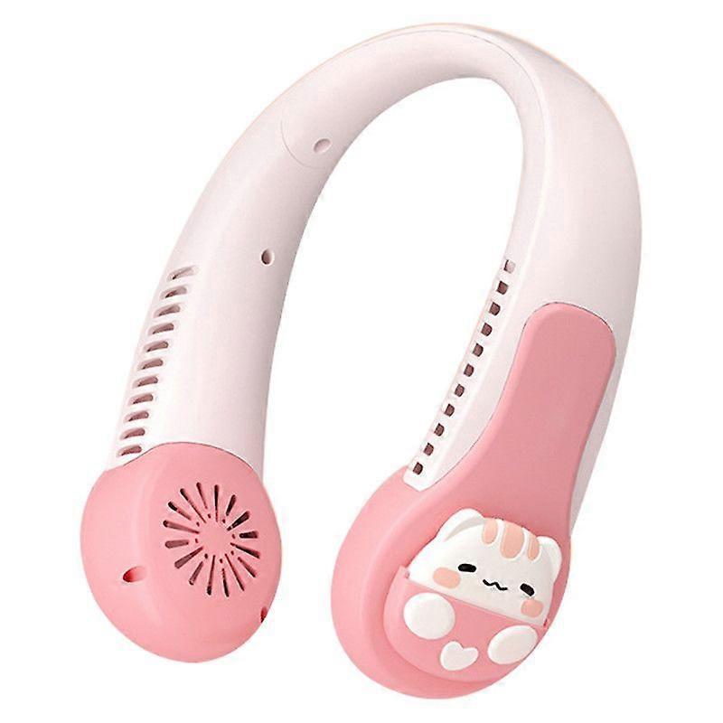 Portable fan, 3 gears to adjust the wind power, long-lasting battery life, super powerful wind power, Pink