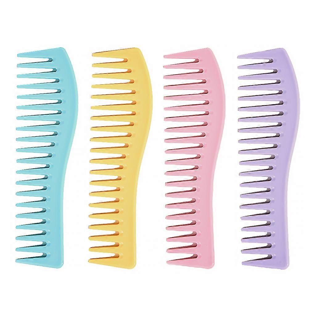 Peignes de coupe de cheveux poignée ergonomique simple conception salon utiliser 4Pcs