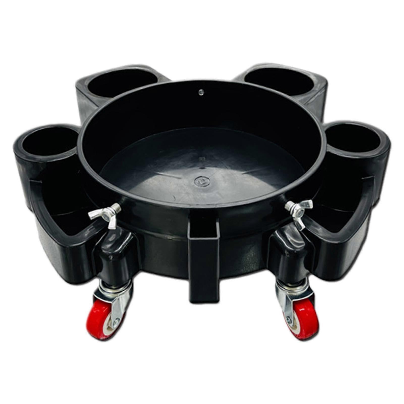 Bucket Cart Multifunctional Mobile Car Wash Bucket Washing Roller, Bucket Trolley, Easy Push Car Wash Tools for Washing, Waxing Ref: 9535