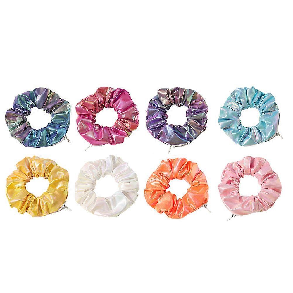 Here's a refined and appealing product description for your **8pcs Gradient PU Hair Rings**:
✨ **8PCS Gradient PU Hair Rings – Stylish &