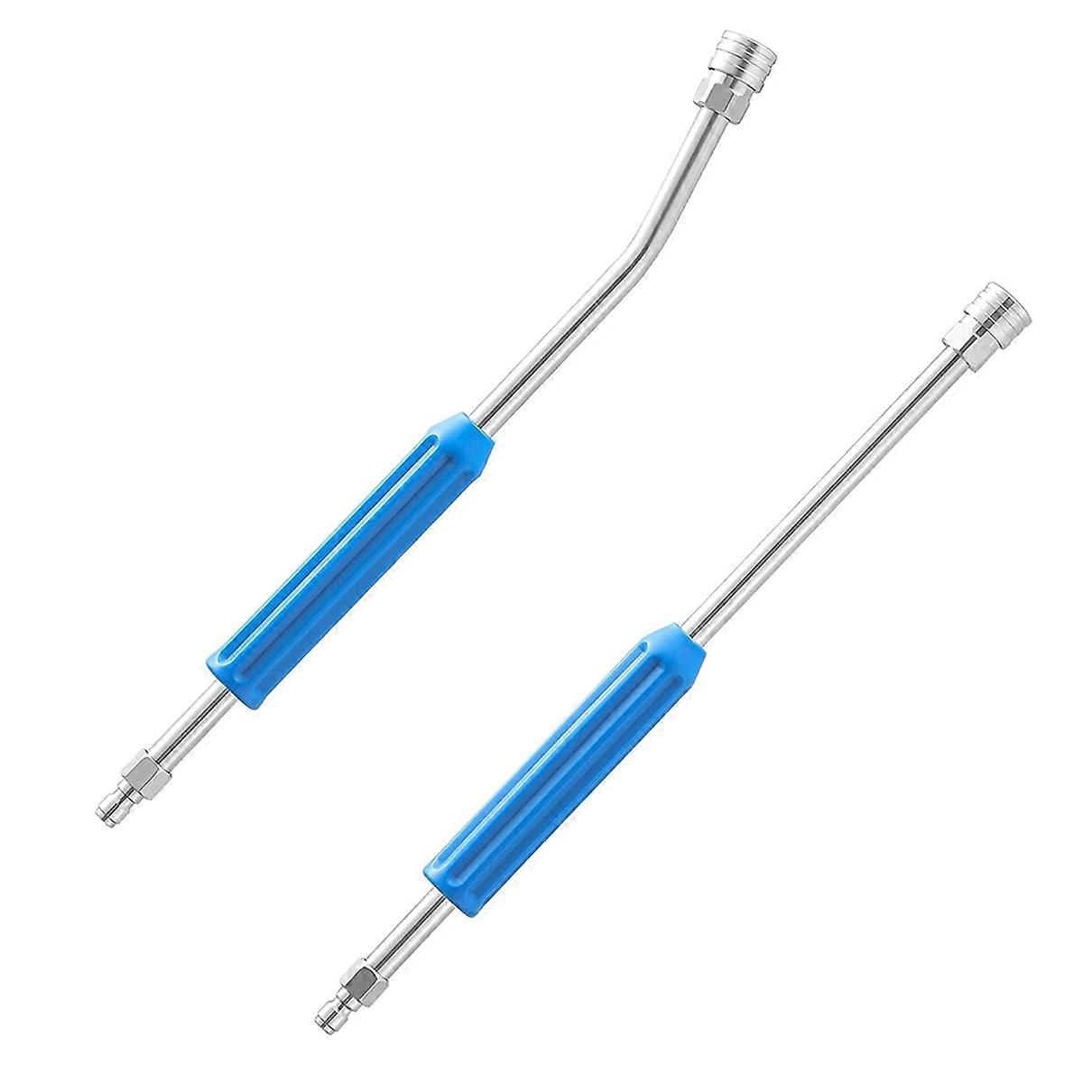 Pressure Washer Extension Wand 17 Inch,30 Degree Curved Pressure Washer Wand for Gutter, 1/4Inch Qu