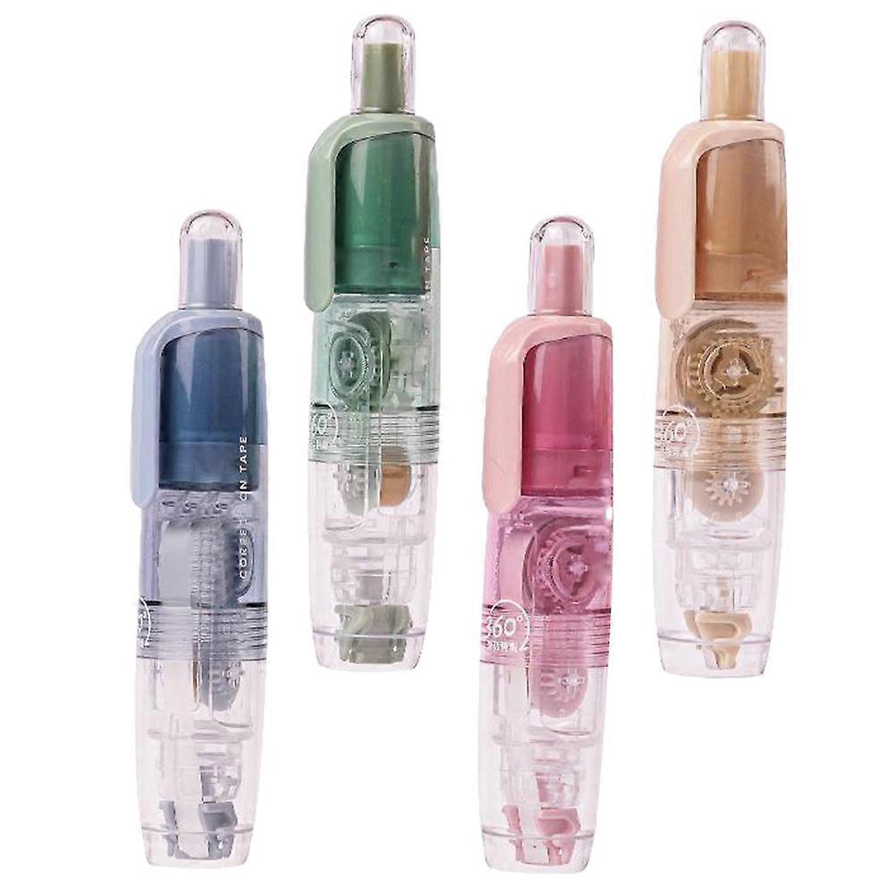 4 Pack Portable Correction Tape for Students Instant, No Dry Correction Solution for School, Office, and Crafting Use