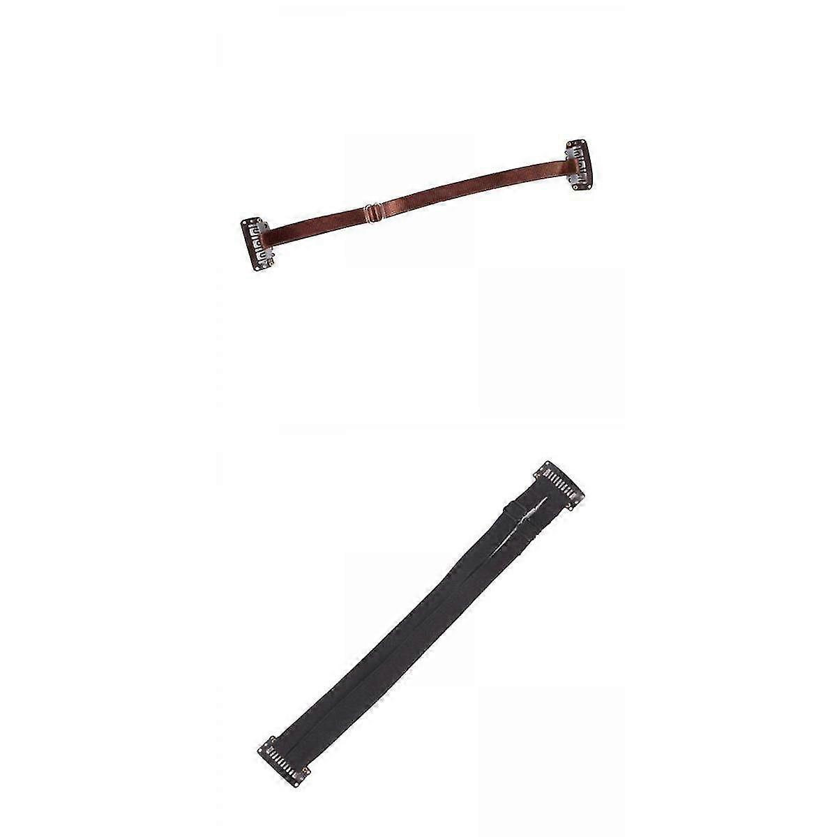 2x Facelift Bands with Clips Stretch Cloth Nylon/ for Face Lift Eyebrows