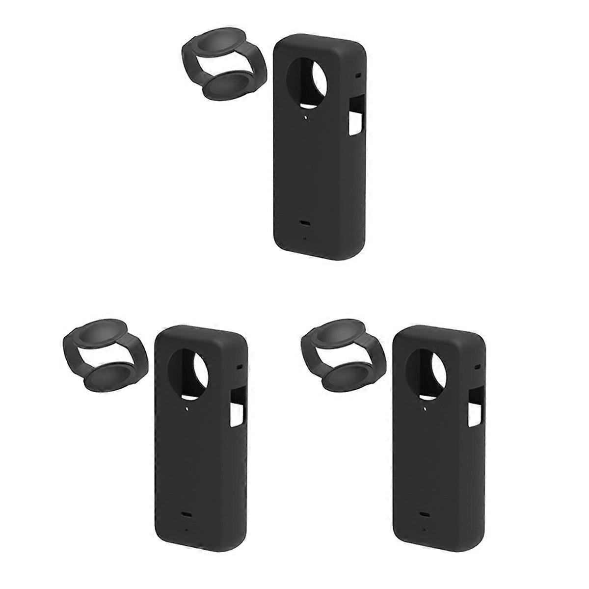 Silicone Case for X3 Panoramic Action Camera(Black)