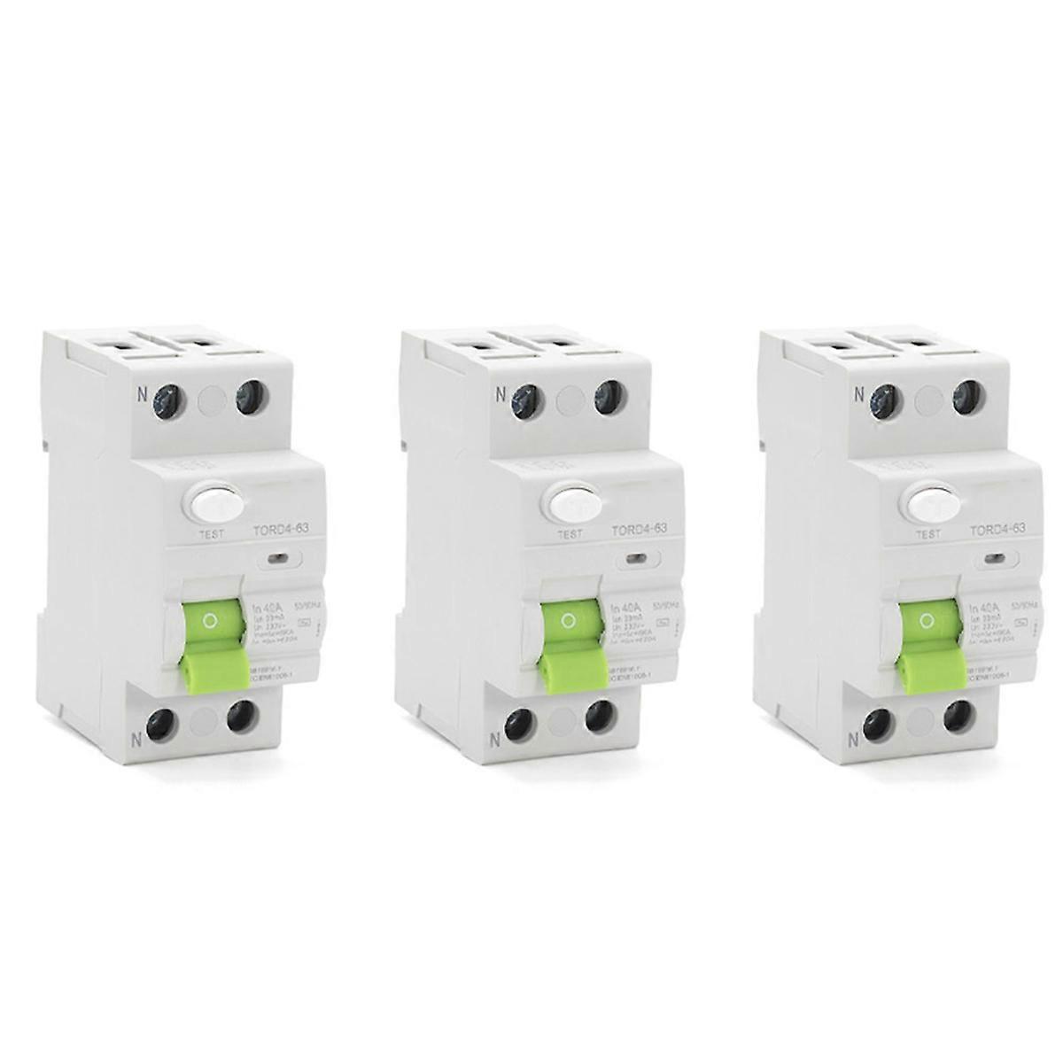 AC 2P 6KA RCCB RCD 230V Residual Current Circuit Breaker 2P 16A 10MA