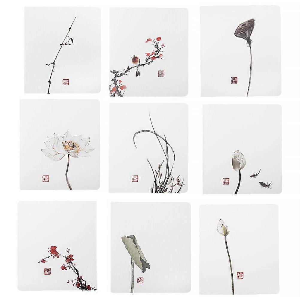 Assorted Greeting Cards Set Retro Style 18X11cm 45Pcs For Christmas And New Year