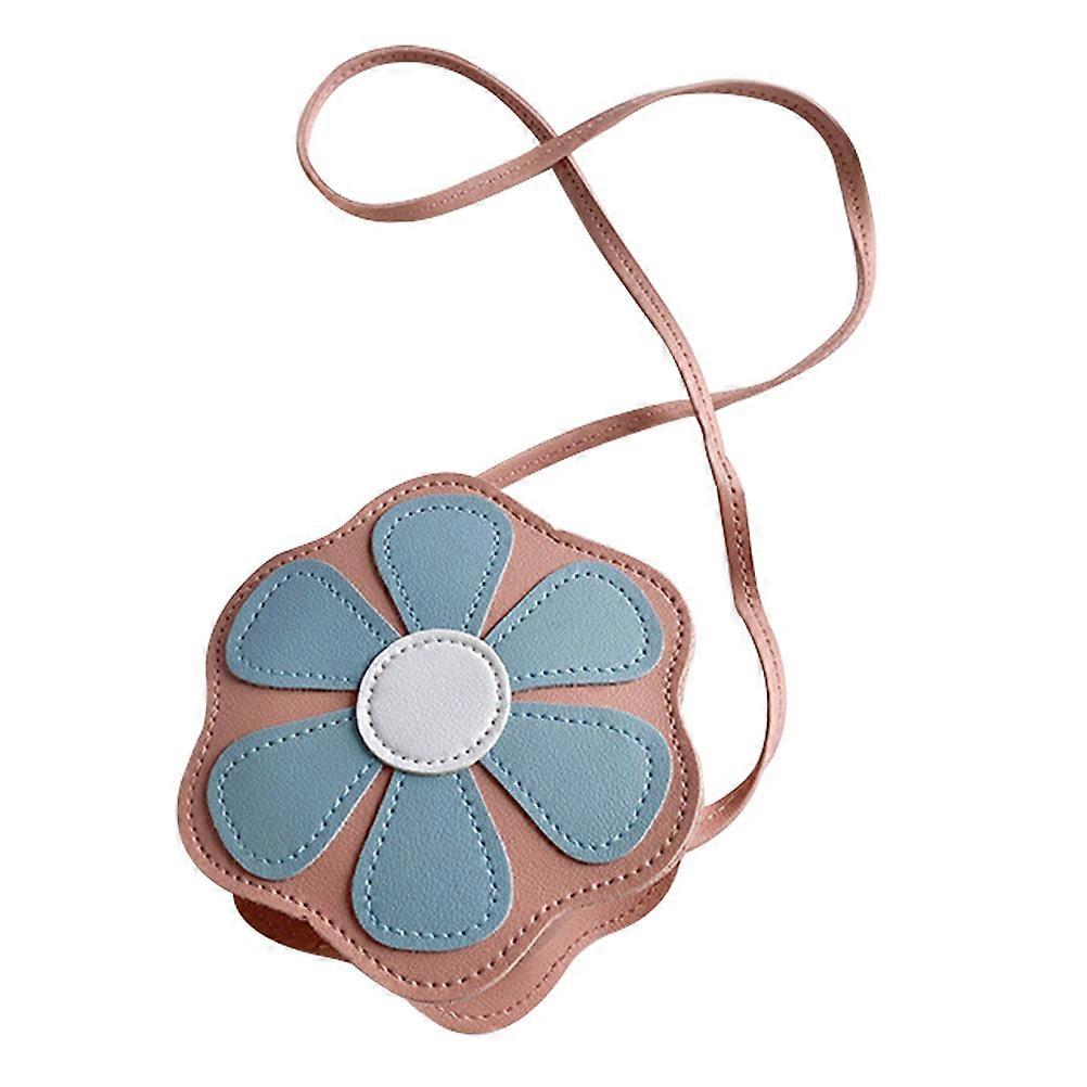 Çocuklar İçin Çapraz Çanta Tek Omuz Kılıfı Kızlar Günlük Kullanım Çiçek Tasarımlı Pu Deri 1 Adet