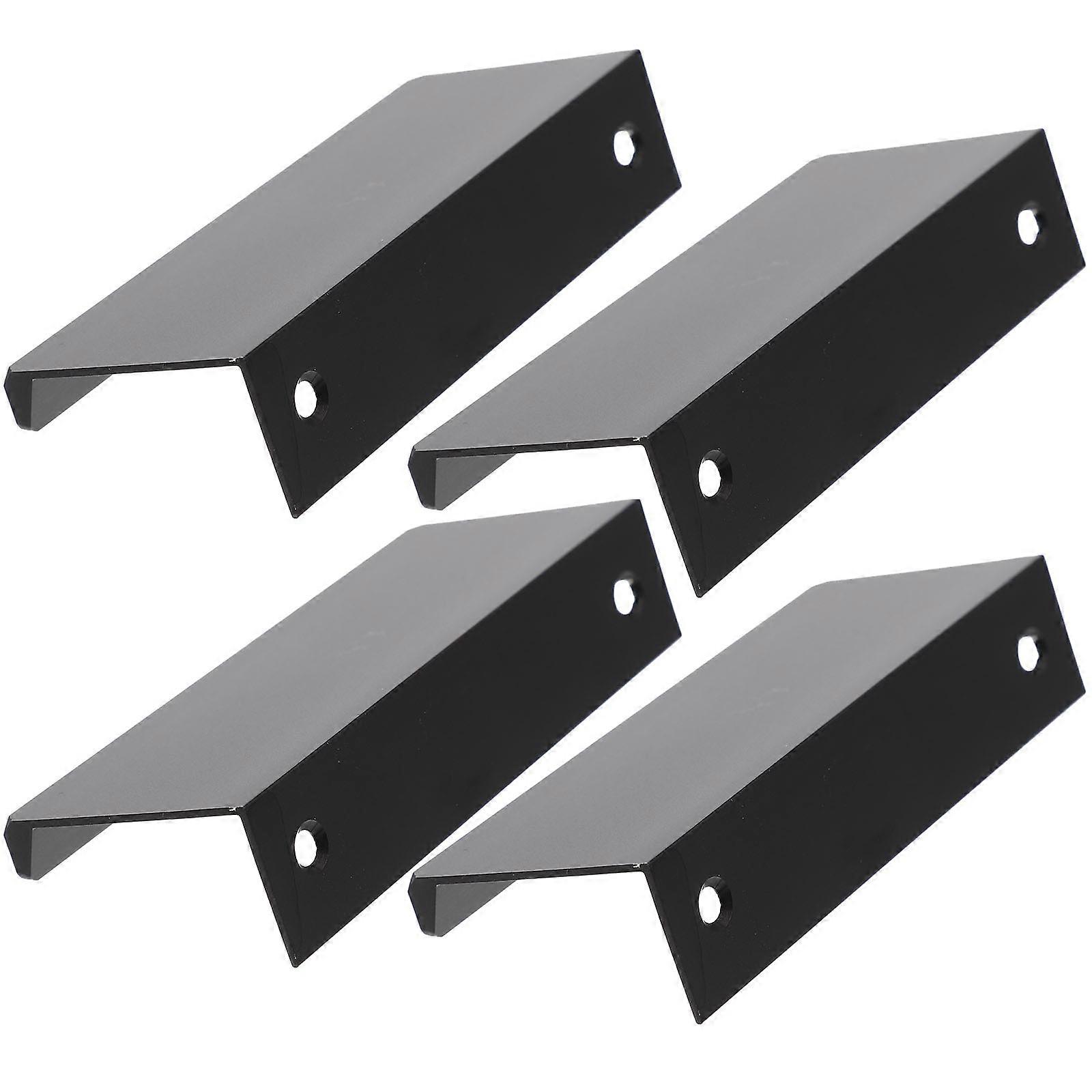 Cabinet Handles Invisible Finger Edge Pulls For Furniture Assembly 8X3.1cm Smooth Edges Pull Handle 4Pack