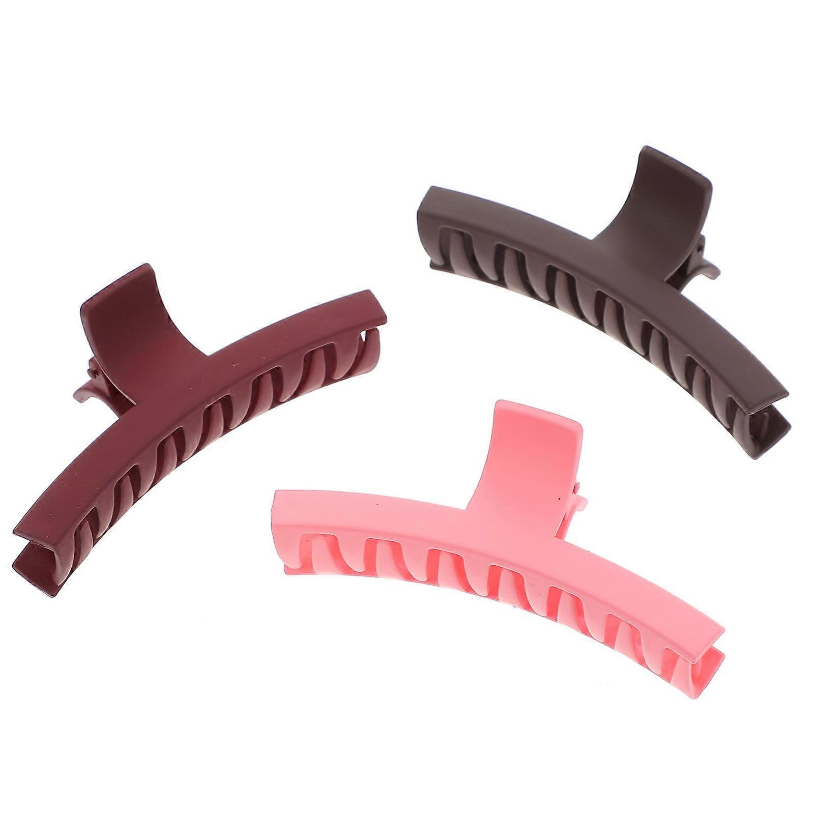 Stylish Acrylic Hair Claw Clips for Women Assorted Color Durable and Comfortable 3 Pieces