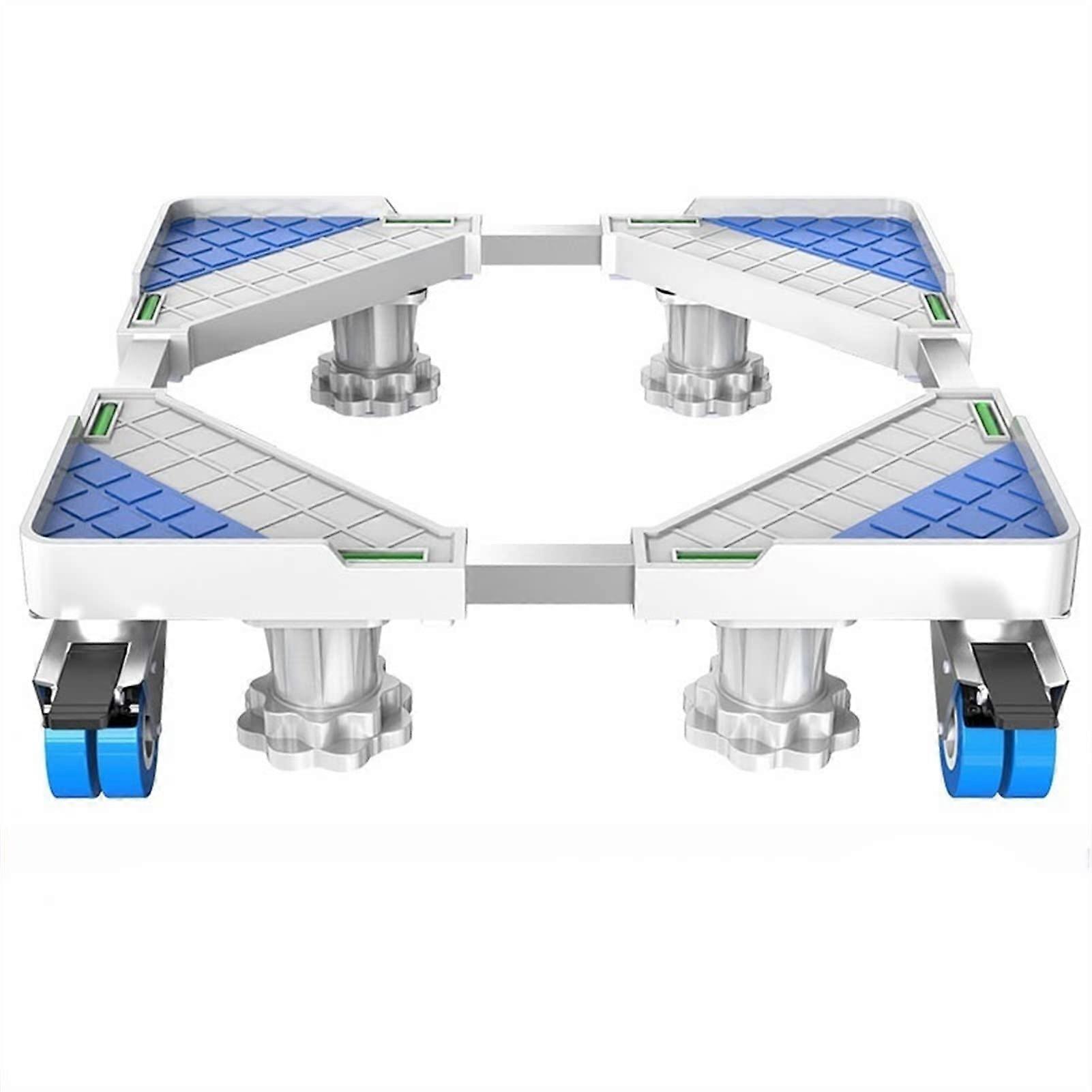 Adjustable washing machine base, universal mobile refrigerator base, multifunctional adjustable base for dryer and refrigerator