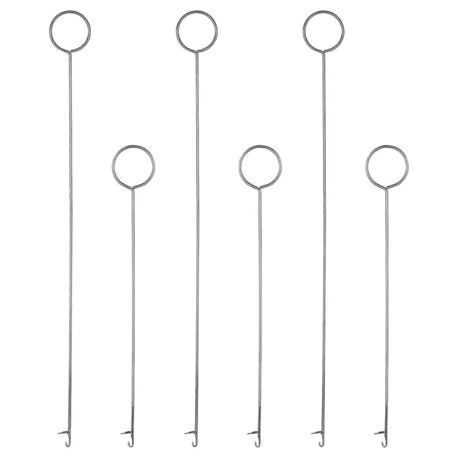 6 Pieces Loop Turner Sewing Tool Set, 26.5 cm & 17.5 cm Stainless Steel Fabric Crochet Tools, Crochet Project Accessories
