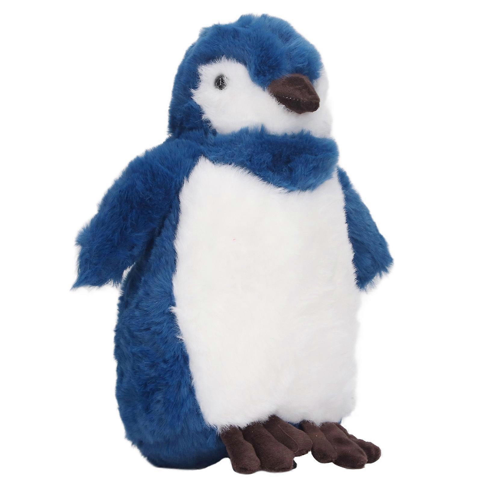 Penguin Plush Cute Soft Fluffy Stuffed Animal Plush Doll Toy for Kid Birthday 9.84in Blue 