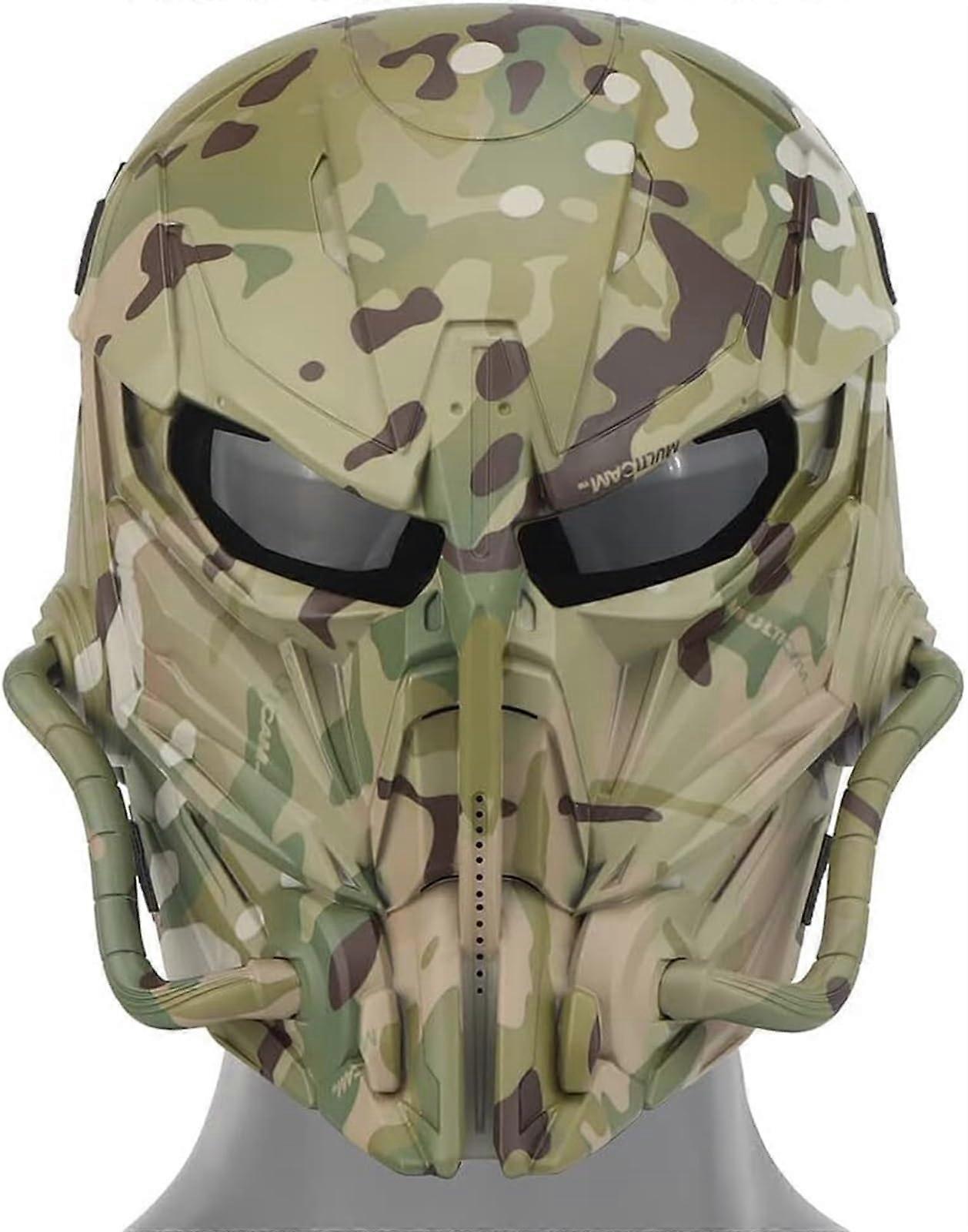 Paintball BB Gun Mask Full Face Punisher Tactical Airsoft Mask for Enhanced Protection and Visibility, Adult Size, Durable Material
