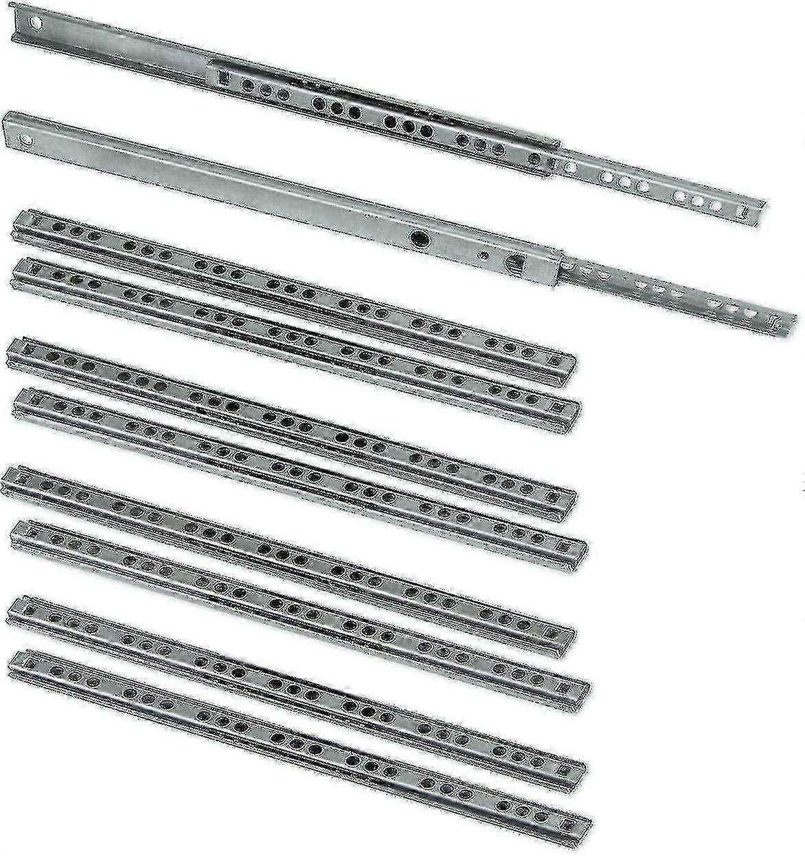 Pack Of 5 Pairs Drawer Slides Extract Part 17mm X 278mm