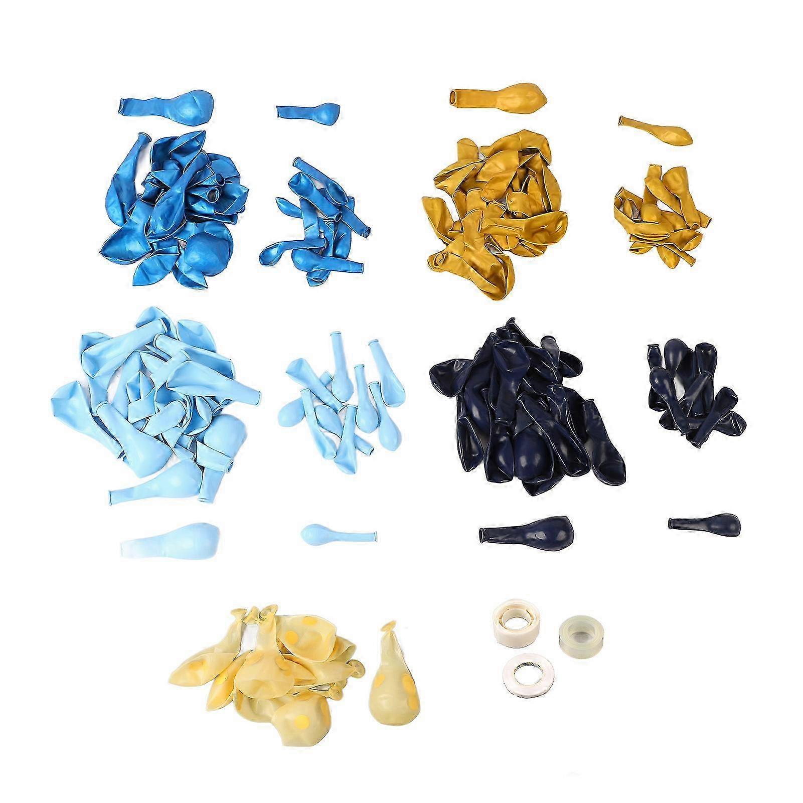 Dark Blue Macaron Latex Balloon Birthday Party Decoration Kit