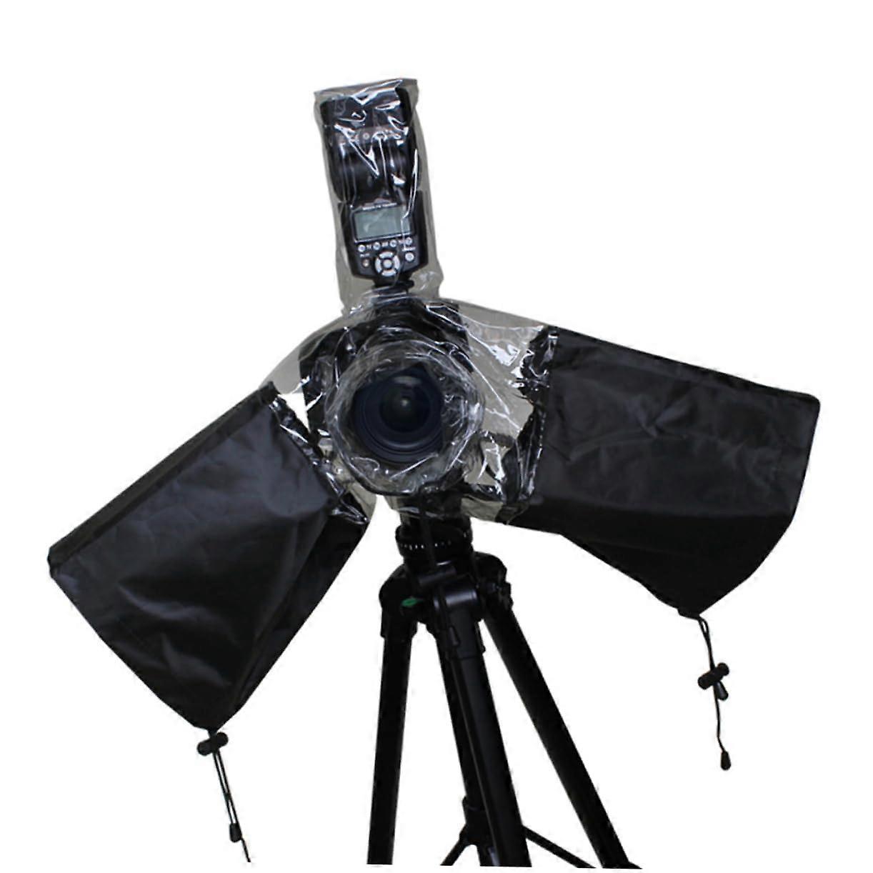 Lens Protection Accessory for Cameras Camera Accessories Camera Rain Cover Waterproof Rain Jacket Camera Rain Cover with Drawstring Flashing Cover