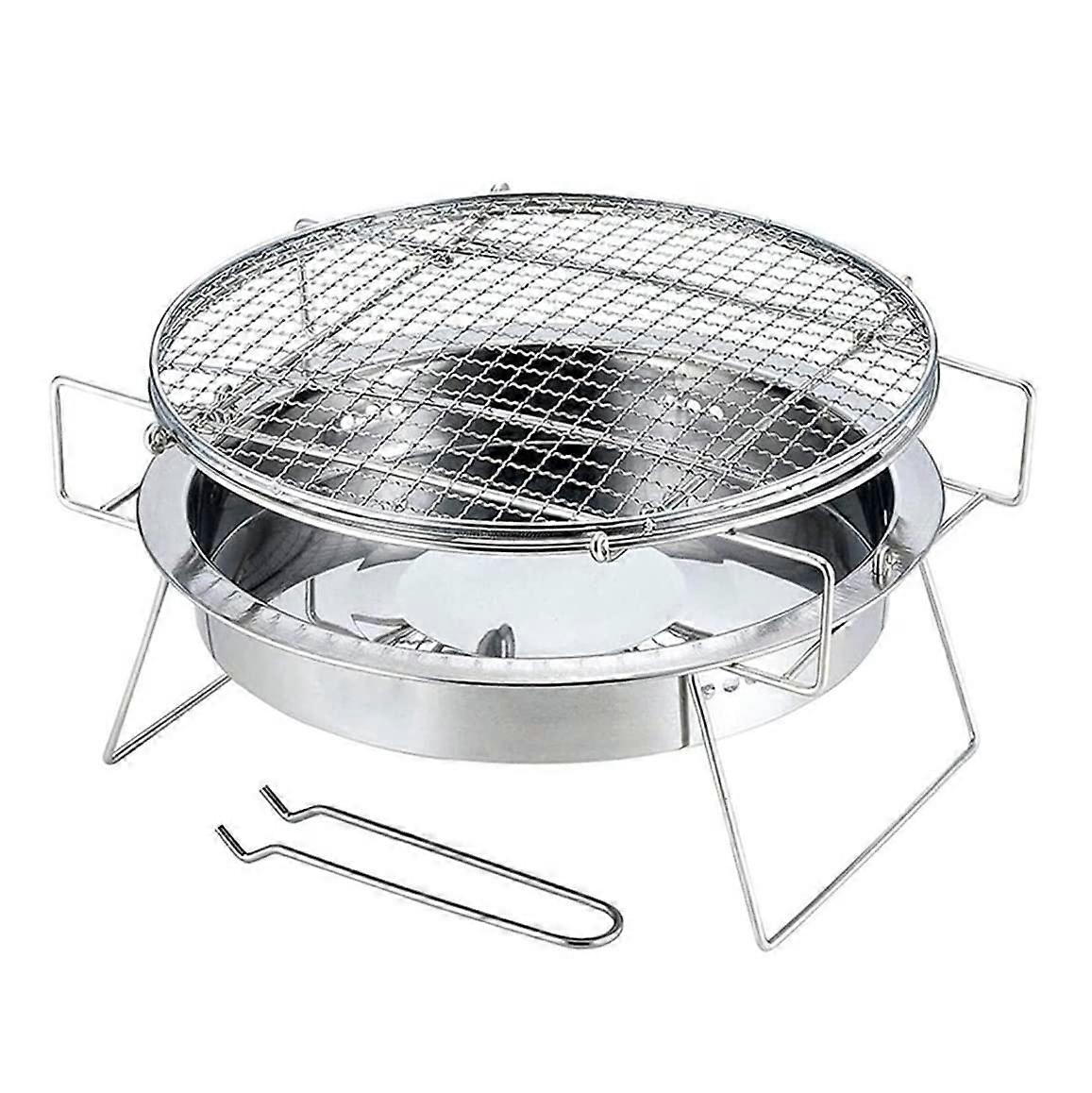 Camping Grill - Portable Charcoal BBQ Grill for Outdoor Cooking, Tailgating, Picnics, and Backyard Use, Compact Design