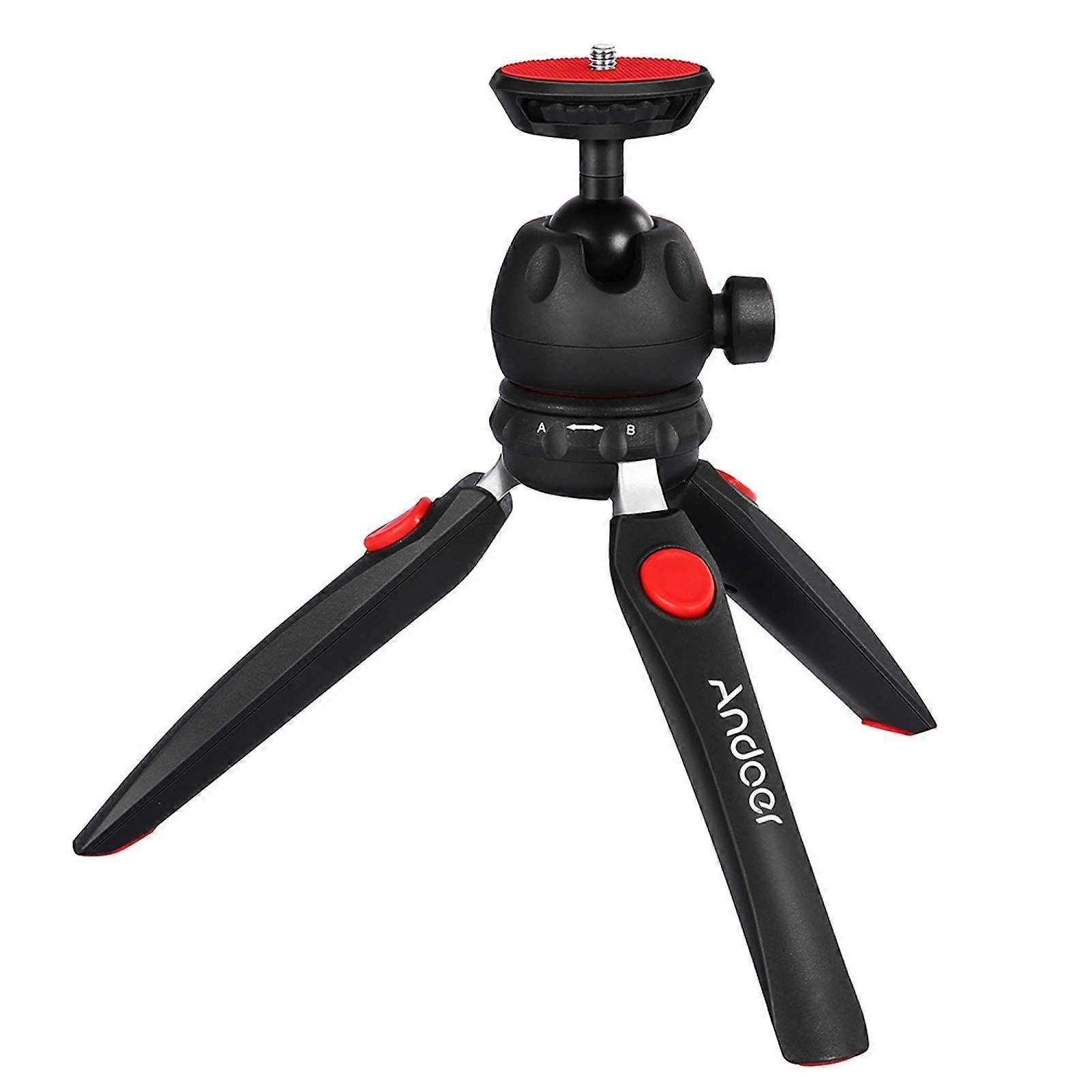 H20 Mini Table Tripod Foldable Phone Camera Tripod Mount with Ball Head Detachable with 1/4' Screw